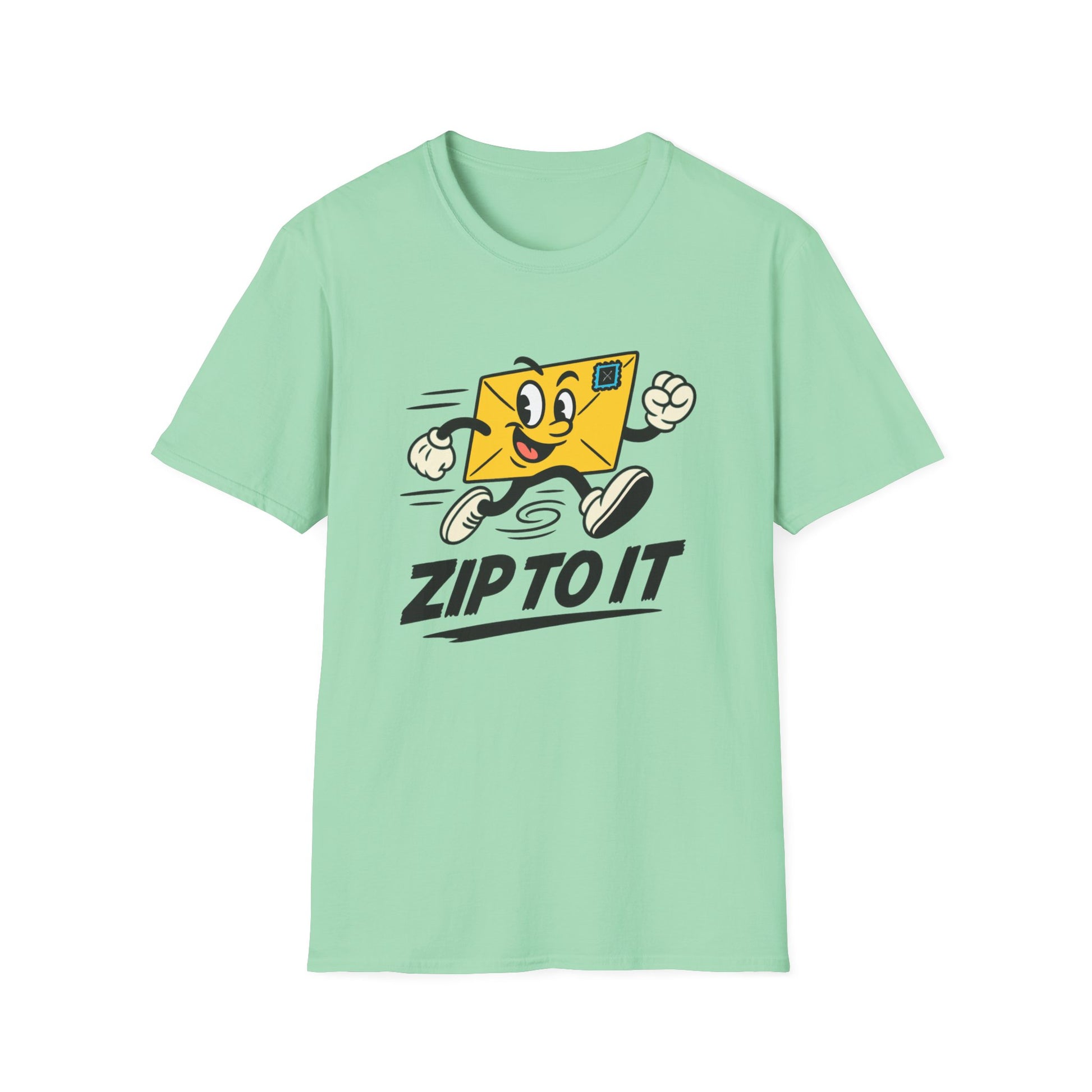 Playful Zip to It Unisex T-Shirt, Fun Graphic Tee, Casual Wear, Gift for Mail Lovers, Summer Fashion, Birthday Present