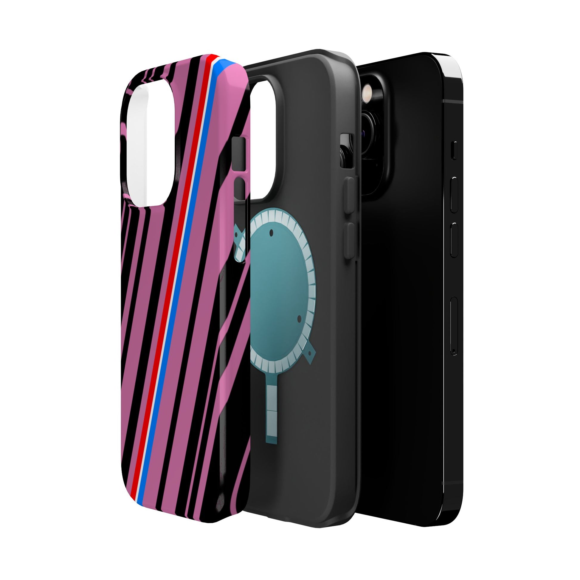 Vibrant Magnetic Phone Cases for Impact Resistance, Phone Protection, Gift for Tech Lovers, Postal Workers, Colorful Barcode Cases