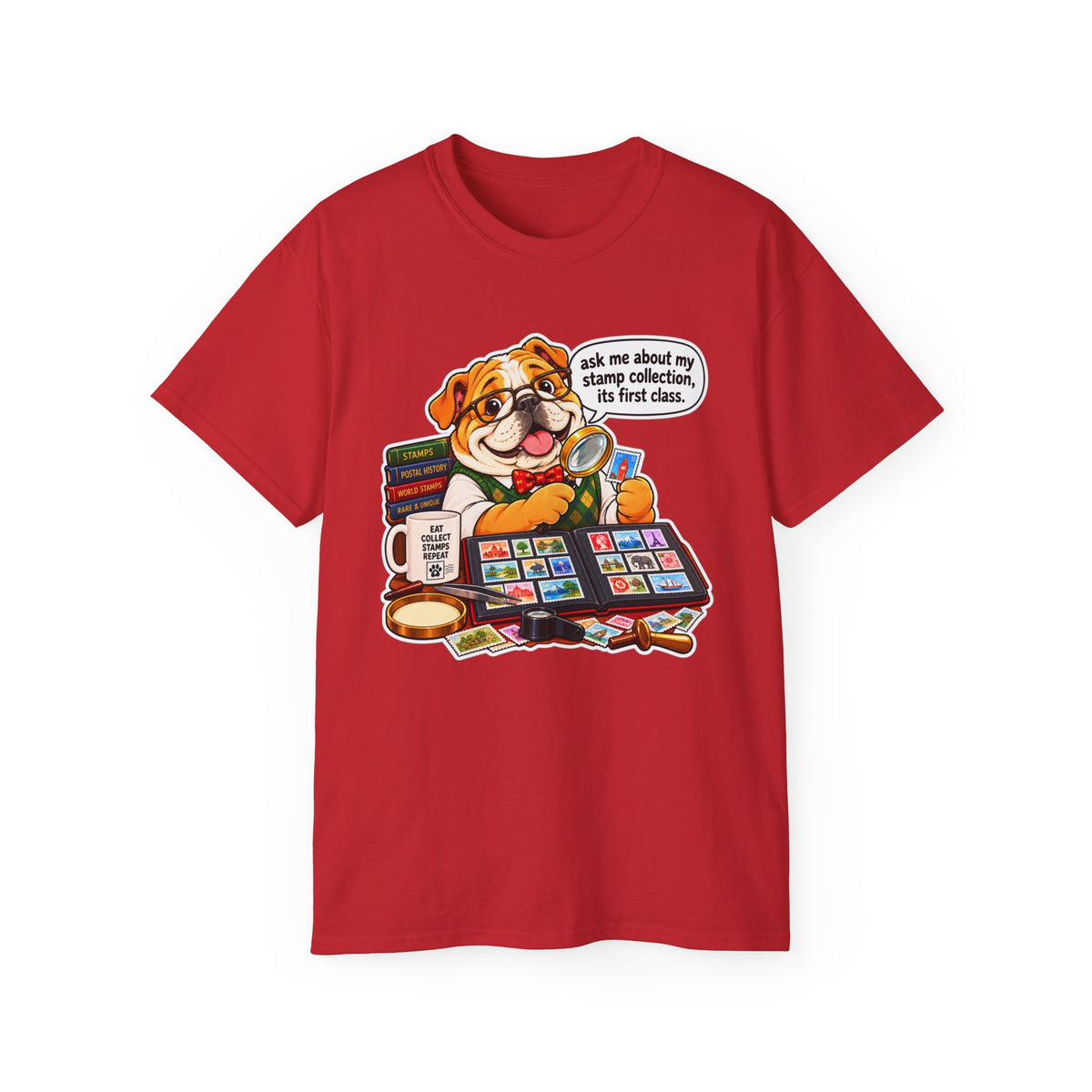 Stamp Collector Dog - Graphic Shirts