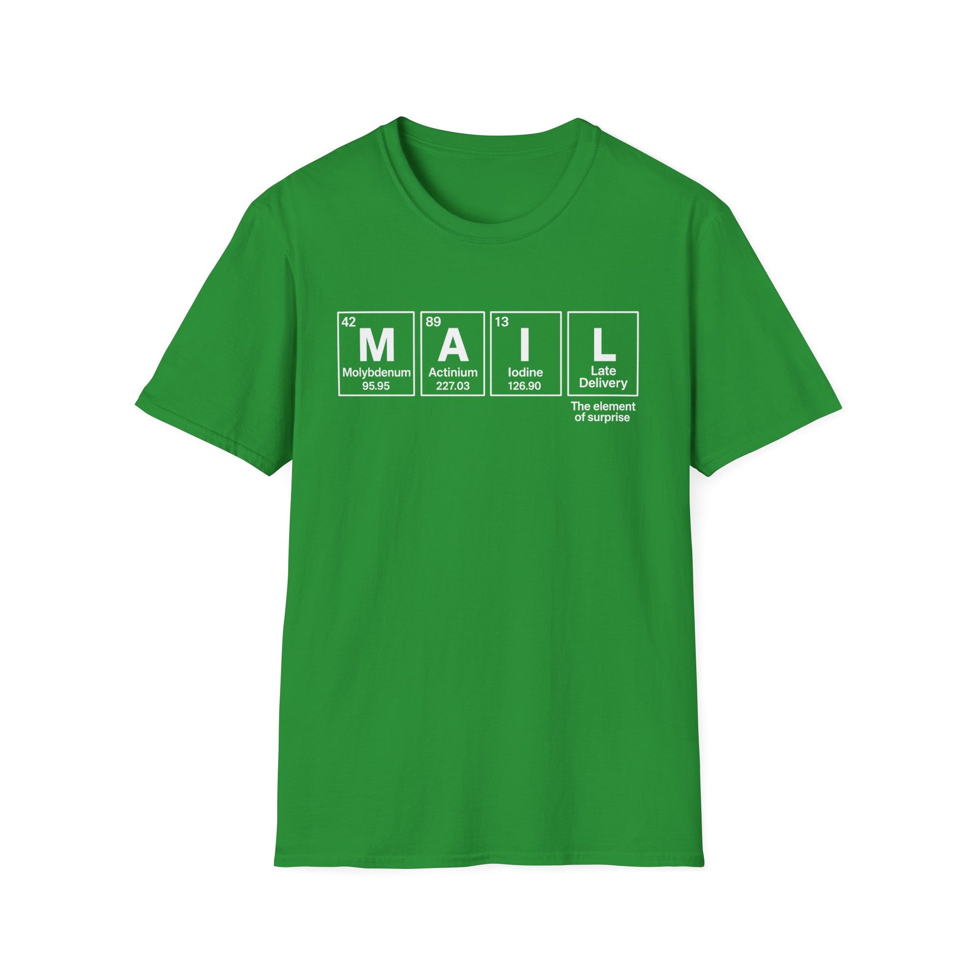 Postal, Chemistry Inspired Unisex T-Shirt - 'MAIL' Graphic Tee, Science Lover Gift, Casual Wear, Birthday Present, Unique Apparel