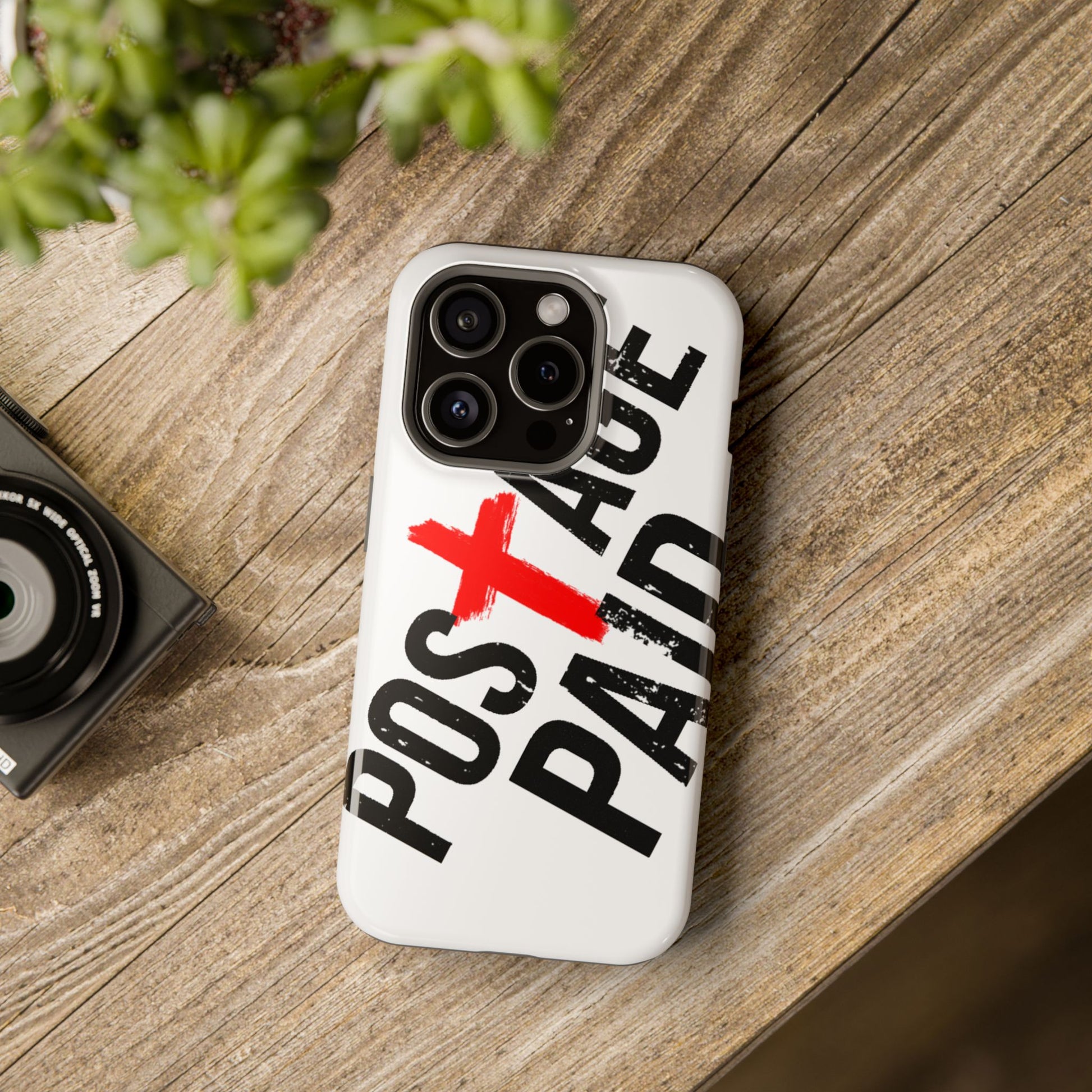 Postage Paid Impact-Resistant Phone Case - 'Postage Paid' Design, Inspiration Phone Case, Gifts For Faith Believers, Gifts For Postal Workers, Inspirational Gifts.