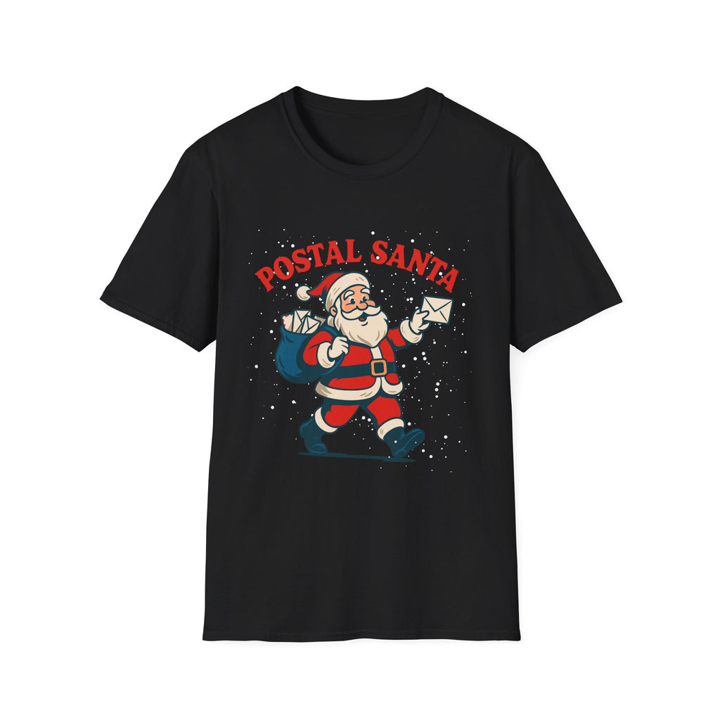 Postal Santa T-Shirt — Vintage Mail Carrier Christmas Tee