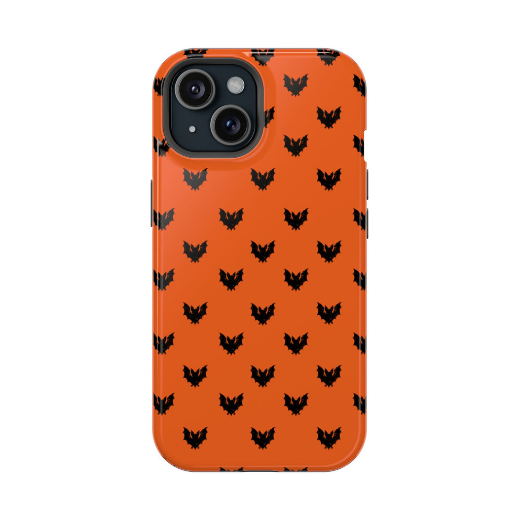 Halloween Design Durable Phone Case with Spooky Bat Design, Magnetic Impact-Resistant Case, Black Cat Pattern, Gift for Halloween, Phone Accessories, [...]