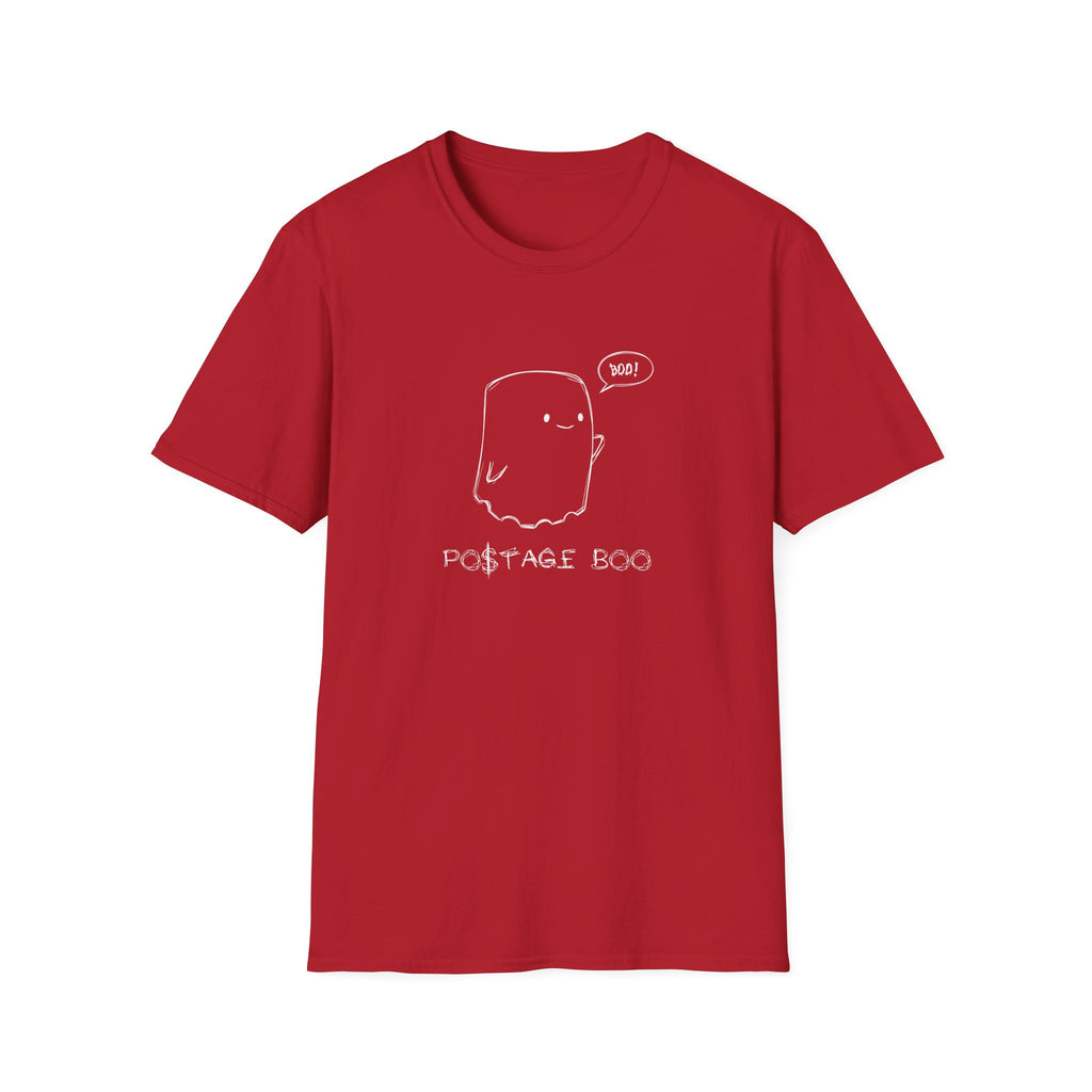 Postage Boo Ghost, Graphic T-Shirt - Casual Wear, Perfect for Gifts, Everyday Use, Festivals, and Celebrations