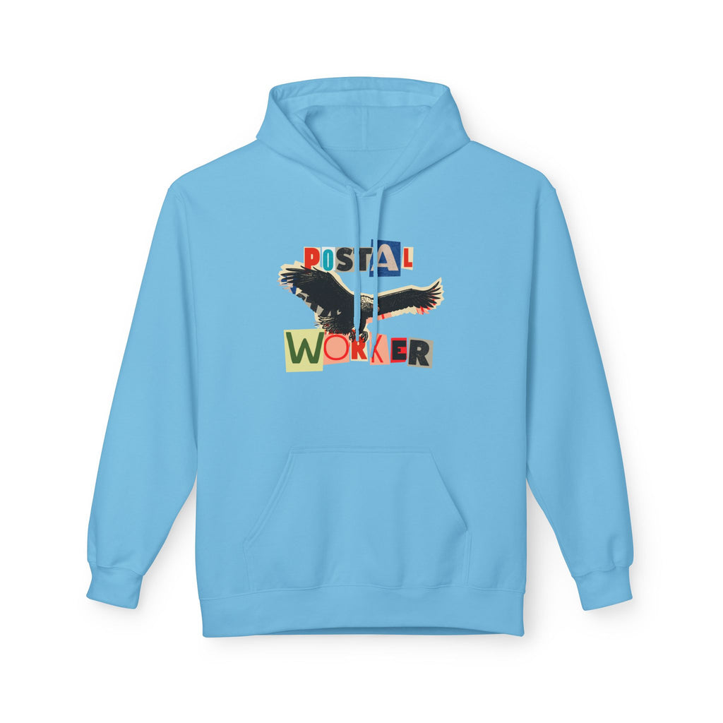 Postal Worker Ransom Letter Hoodie – Bold Eagle Graphic Sweatshirt for Proud Mail Carriers