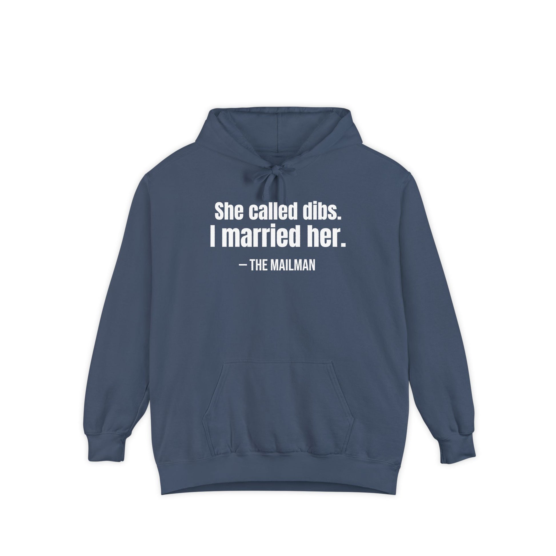 She Called Dibs I Married Her Hoodie – Funny Couple Hoodie, Husband Humor Pullover, Matching Set Gift
