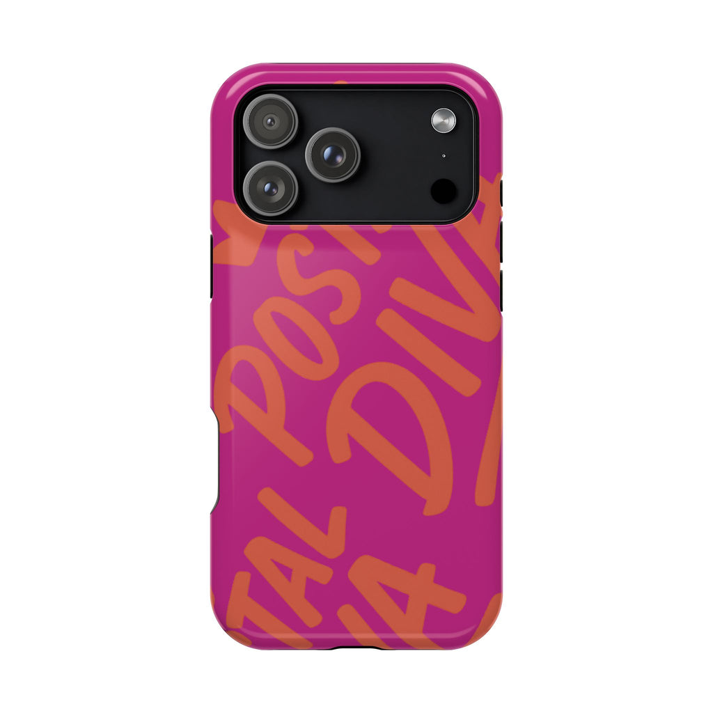 Postal Diva Magnetic Phone Case, Bold Colorful Phone Cover, Phone Case for Postal Divas, Unique Gift for Her, Trendy Smartphone Accessory