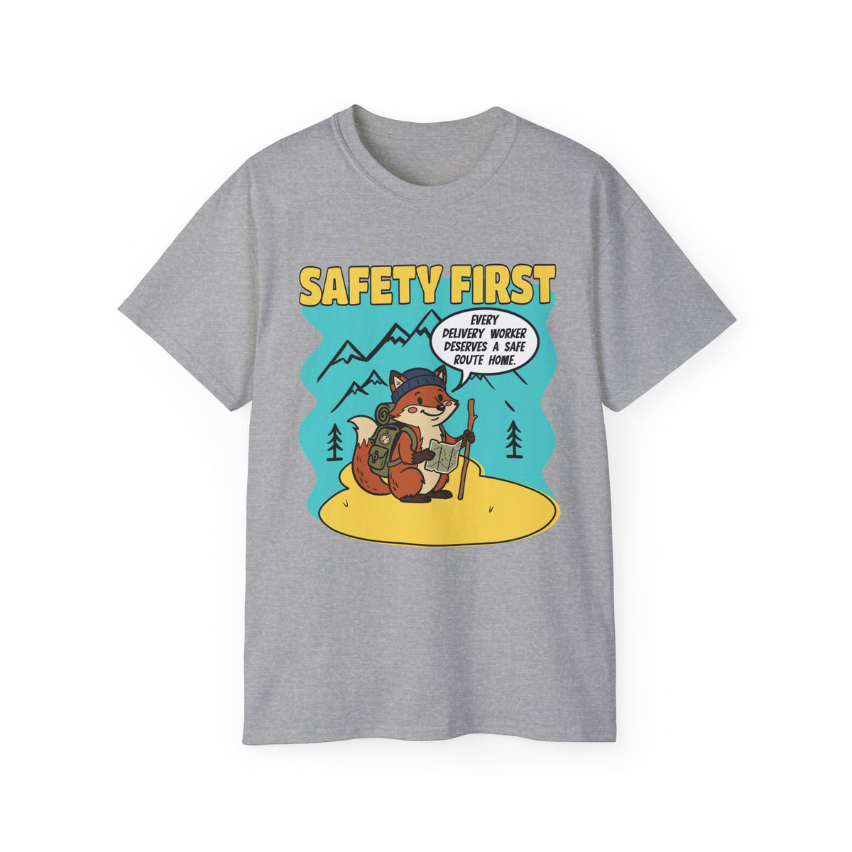 Safety First Delivery Worker T-Shirt — Delivery worker shirt