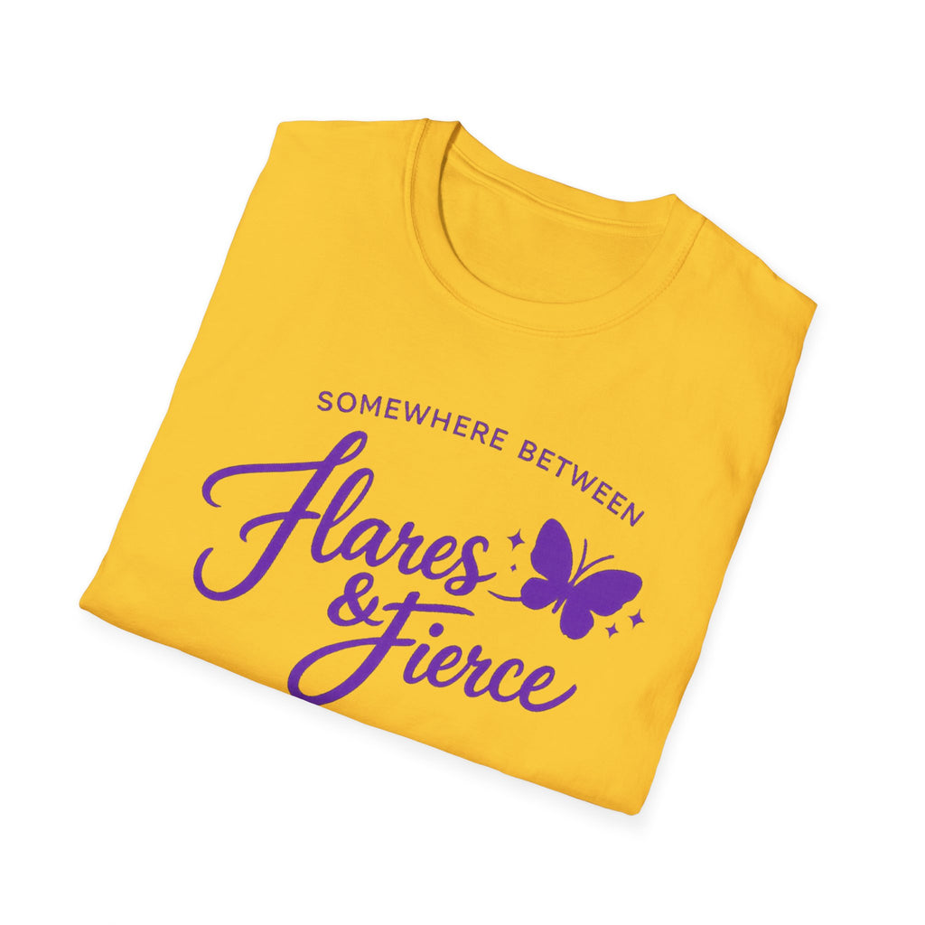 Somewhere Between Flares & Fierce Lupus Warrior T-Shirt