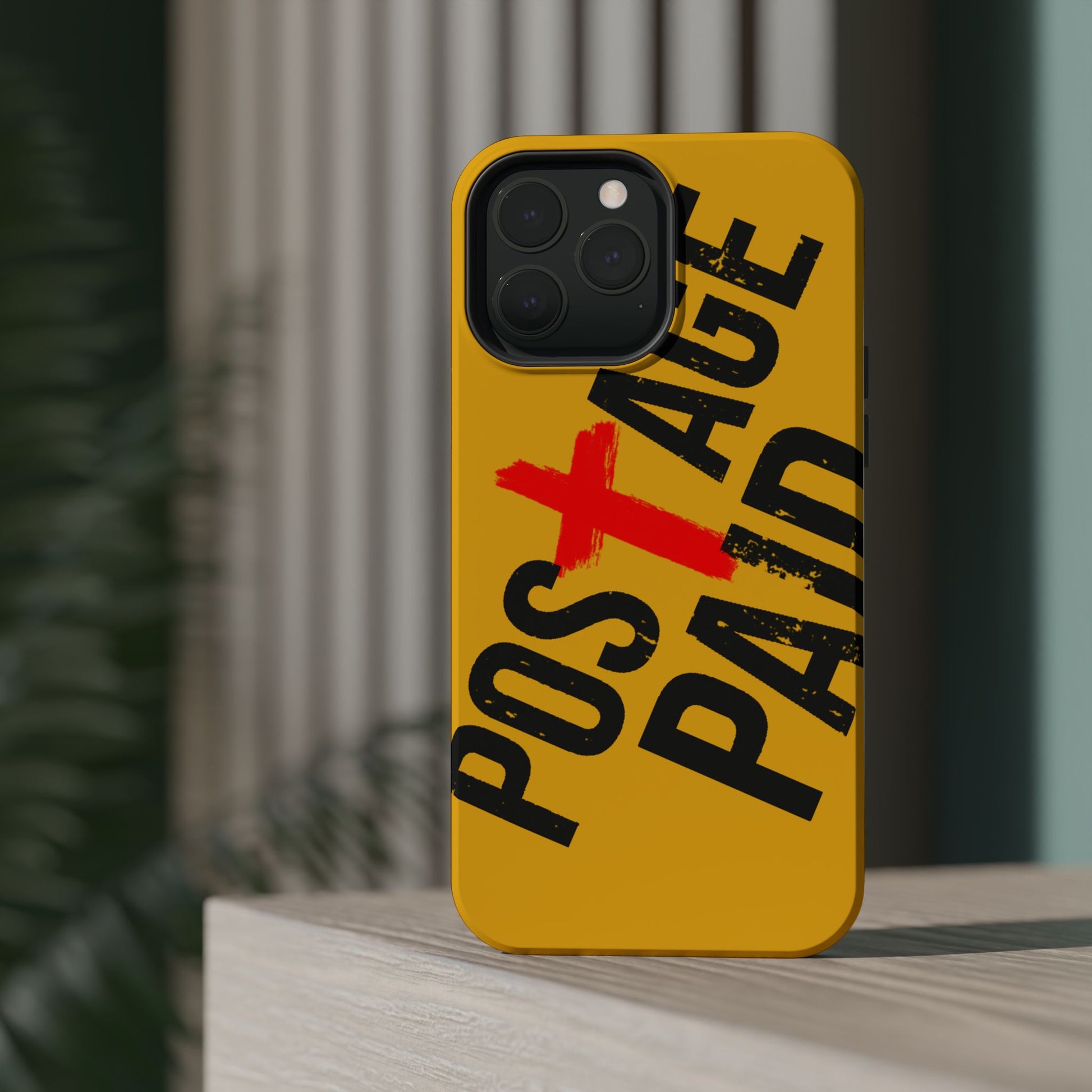 Impact-Resistant Phone Case - 'Postage Paid' Design, Inspiration Phone Case, Gifts For Faith Believers, Gifts For Postal Workers, Inspirational Gifts.