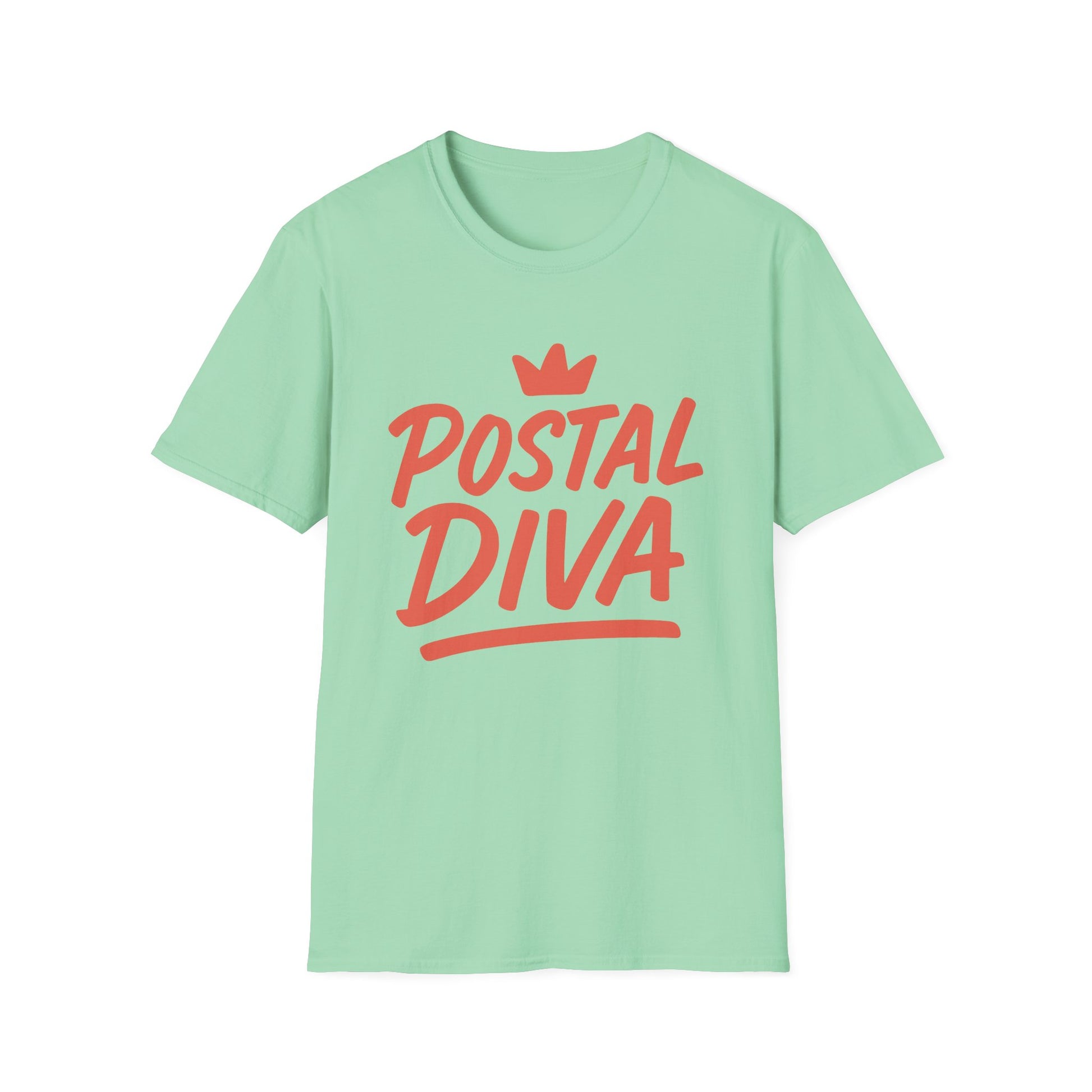 Postal Diva Unisex T-Shirt - Fun Gift for Postal Workers, Casual Wear, Birthday, Holidays, Graphic Tee