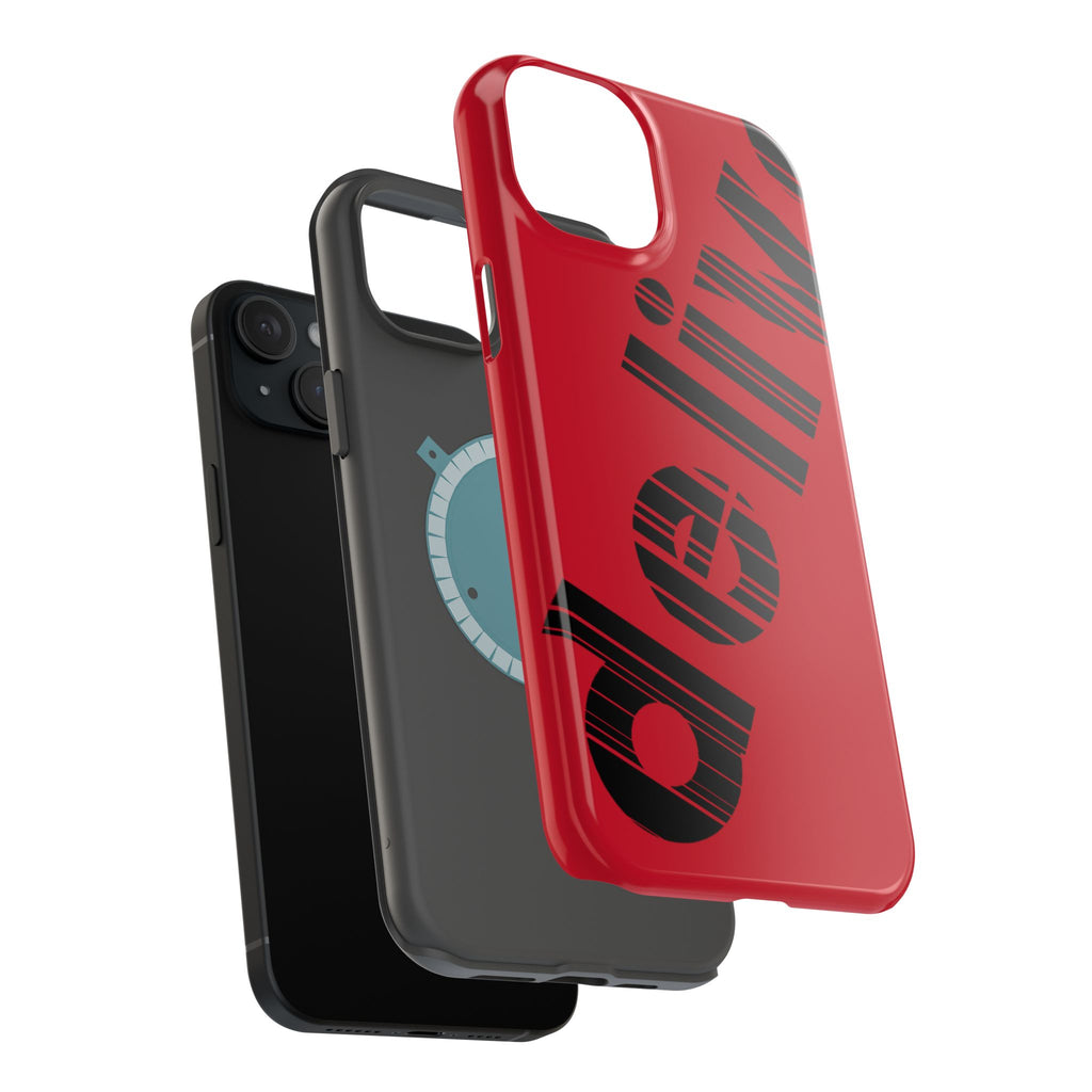 “Delivered” Magnetic Phone Cases, Impact-Resistant Phone Covers for Teens, Gift for Friends, Unique Cell Phone Accessories, Red Design, Custom [...]