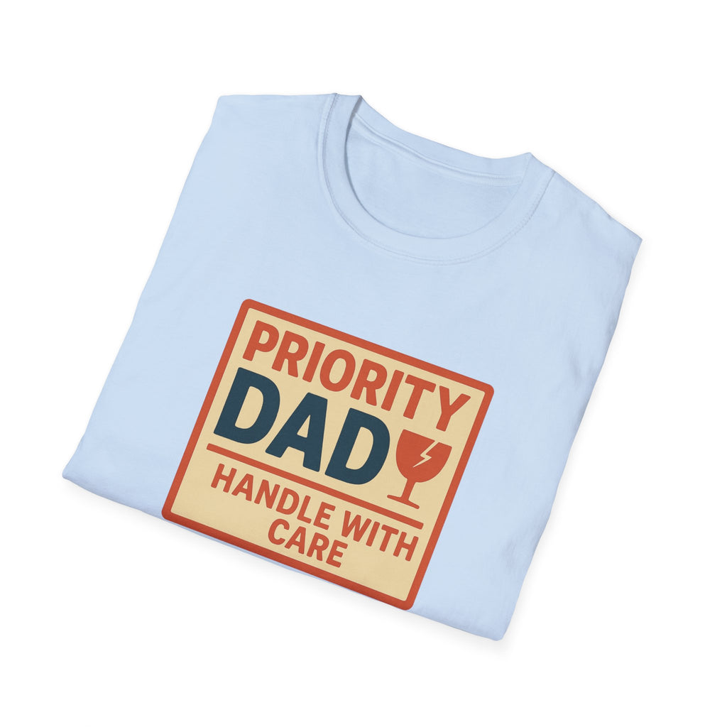 Priority Dad Unisex Softstyle T-Shirt, Father's Day Gift, Funny Dad Tee, Birthday Present for Dad, Casual Family Apparel