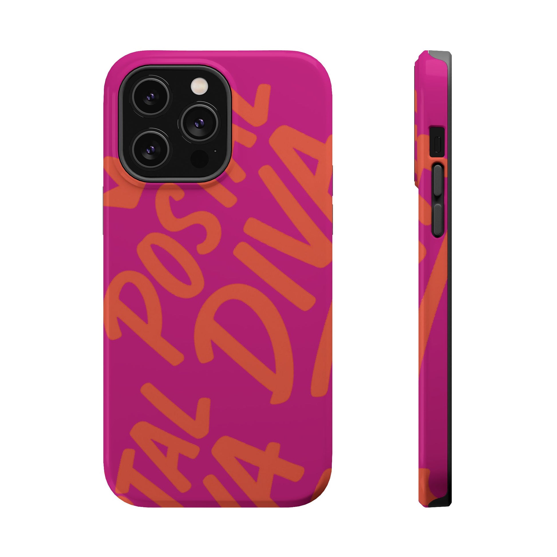 Postal Diva Magnetic Phone Case, Bold Colorful Phone Cover, Phone Case for Postal Divas, Unique Gift for Her, Trendy Smartphone Accessory