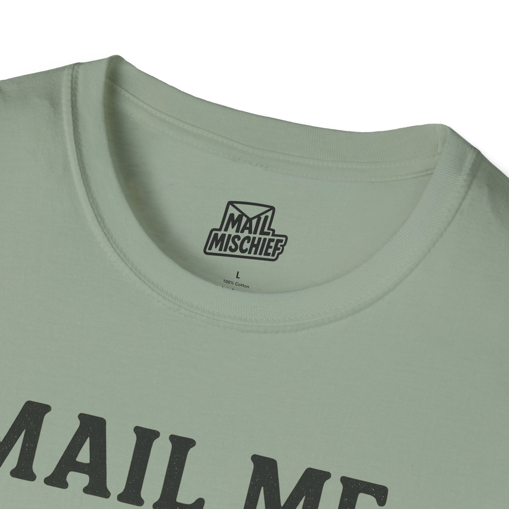 Mail Me Something Nice T-Shirt, Unisex Cute Tee, Gift for Friends, Postal Humor Shirt, Fun Casual Wear