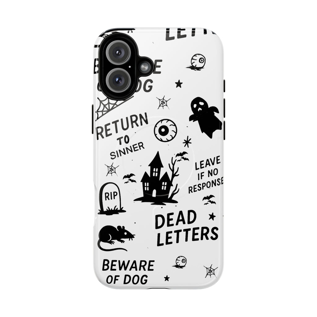 Spooky Phone Case, Halloween Accessory, Tough Magnetic Cases, Unique Gift, Gothic Style Tech Cover, Cell Phone Protector