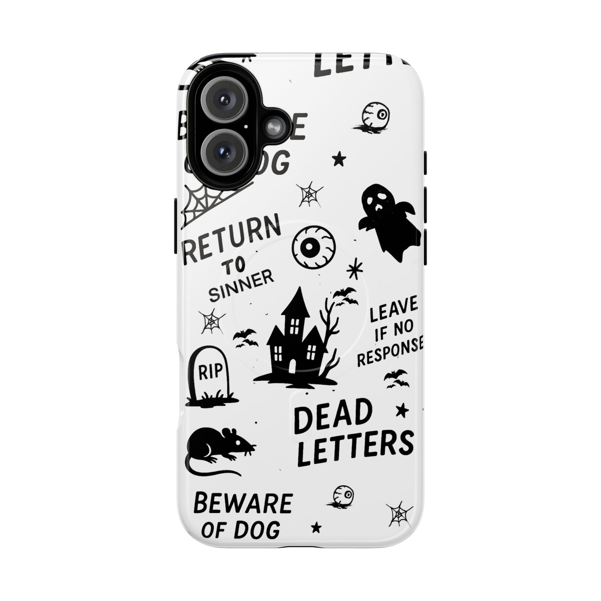 Spooky Phone Case, Halloween Accessory, Tough Magnetic Cases, Unique Gift, Gothic Style Tech Cover, Cell Phone Protector