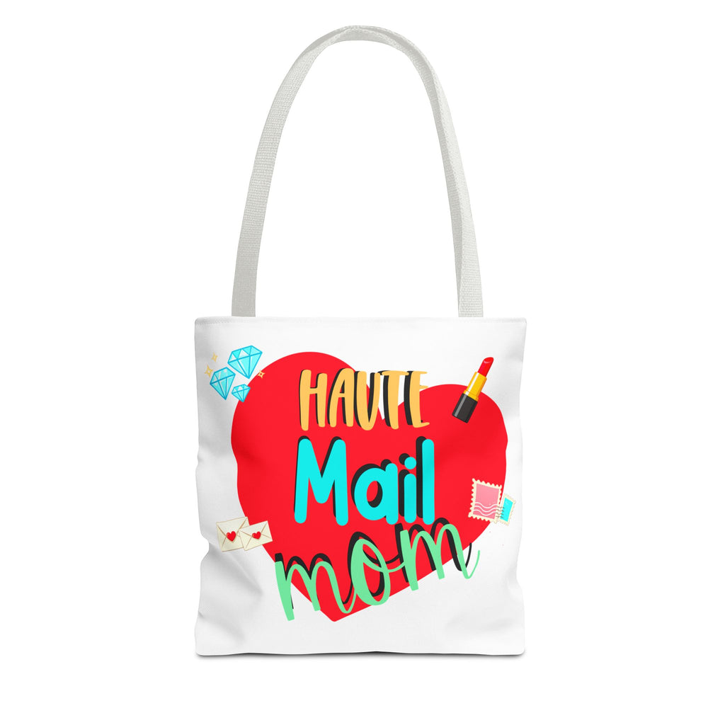 Tote Bag — "Haut Mail Mom" Heart Design Tote for Postal & Mom Gifts