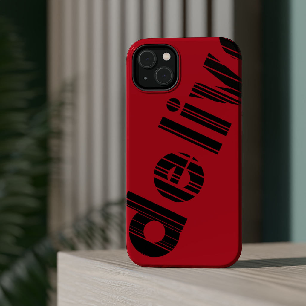 “Delivered” Magnetic Phone Cases, Impact-Resistant Phone Covers for Teens, Gift for Friends, Unique Cell Phone Accessories, Red Design, Custom [...]
