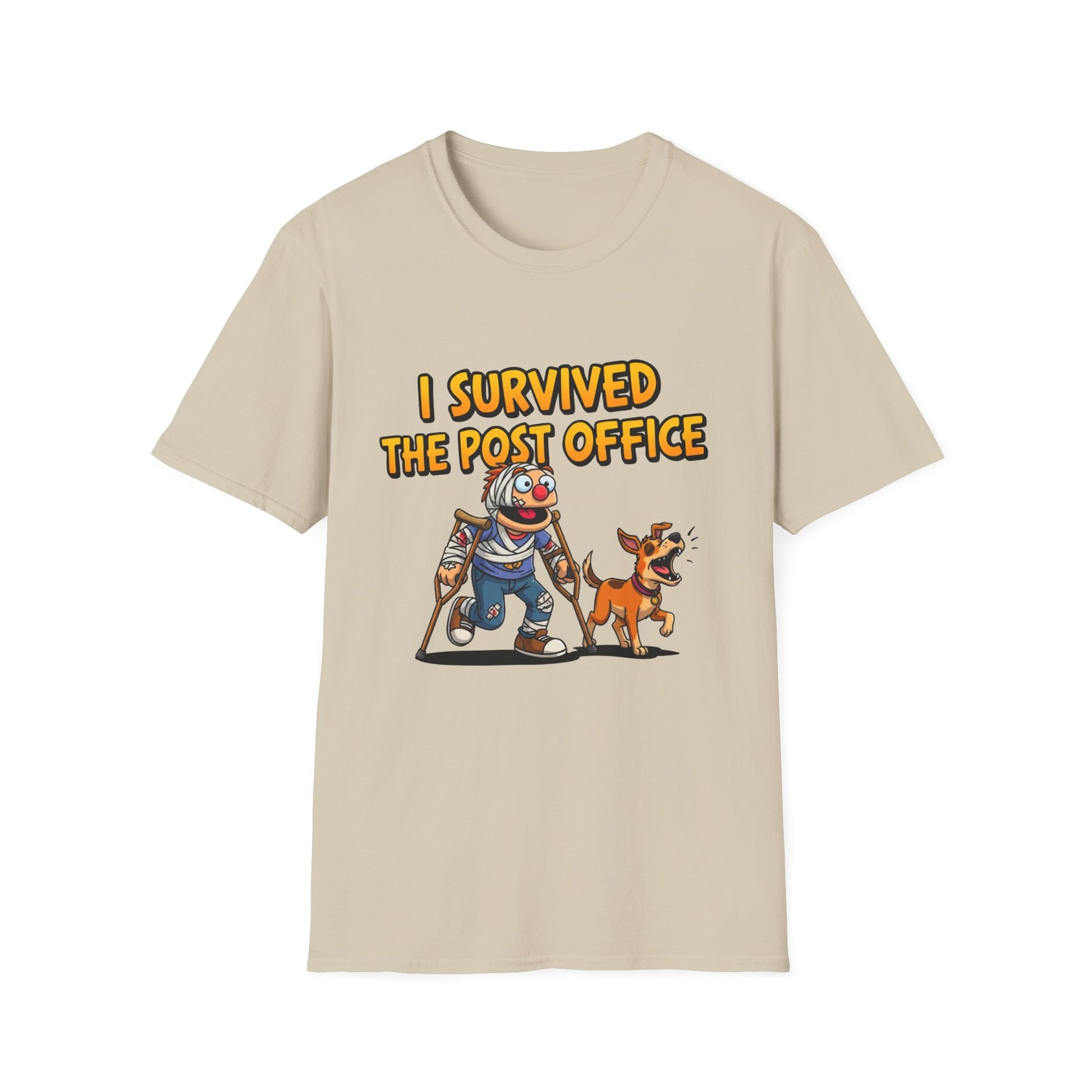 Funny I Survived Post Office T-Shirt, Unique Gift for Mail Carriers, Perfect for Postal Workers, Casual Wear, Humor Tee