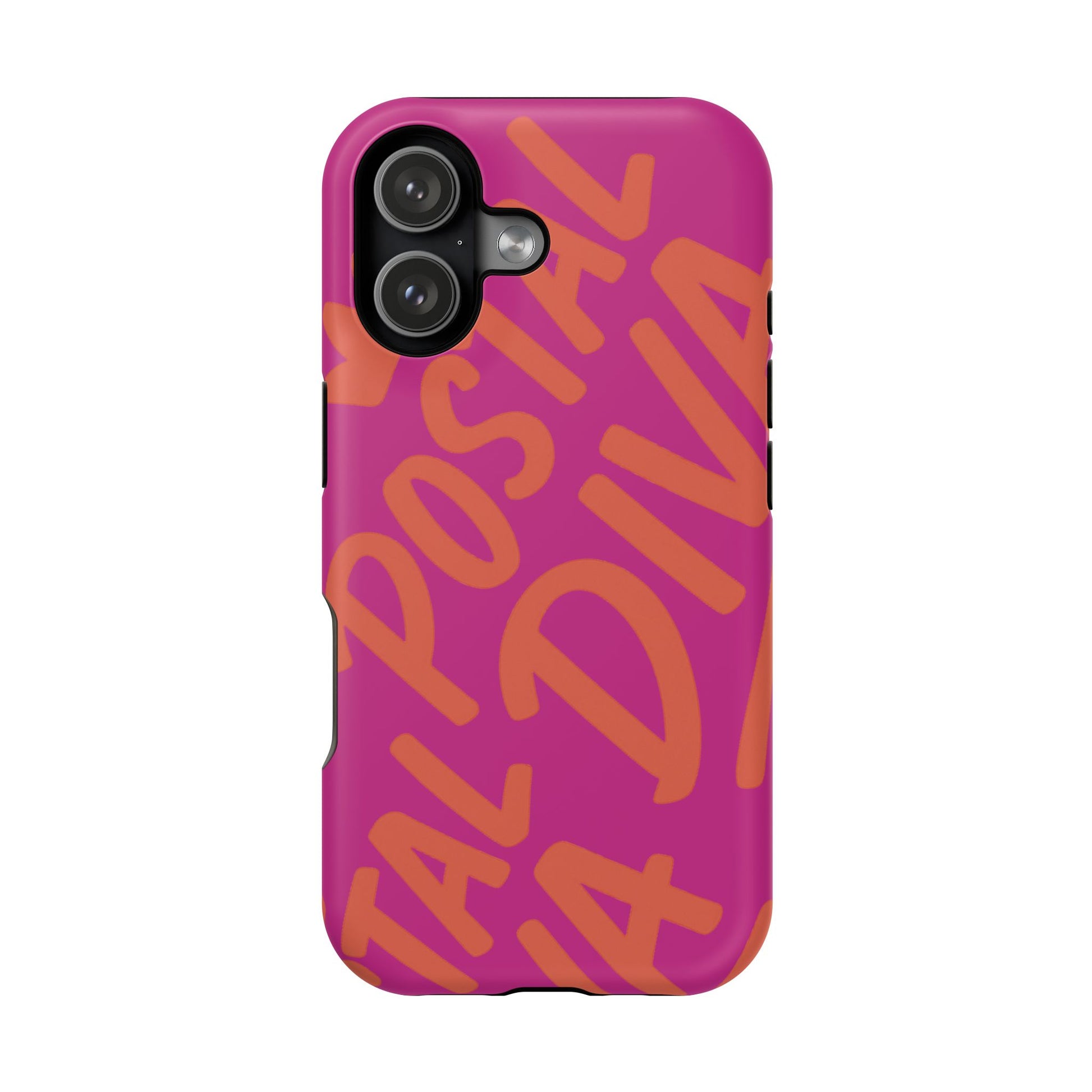 Postal Diva Magnetic Phone Case, Bold Colorful Phone Cover, Phone Case for Postal Divas, Unique Gift for Her, Trendy Smartphone Accessory