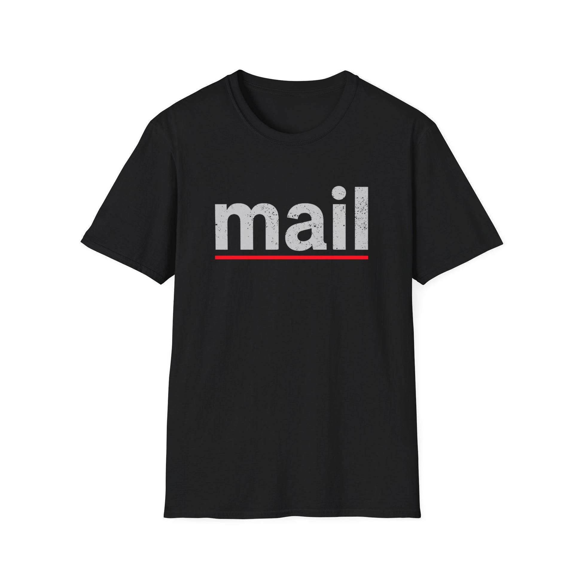Mail-Themed Unisex T-Shirt, Casual Wear, Gift for Postal Workers, Unique Birthday Present, Fun Everyday Tee