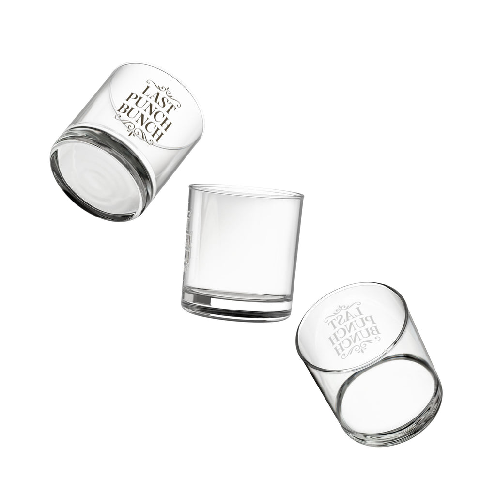 Engraved Rocks Glass - Last Punch Bunch - 10oz Whiskey Tumbler, Retirement Gift Ideas,