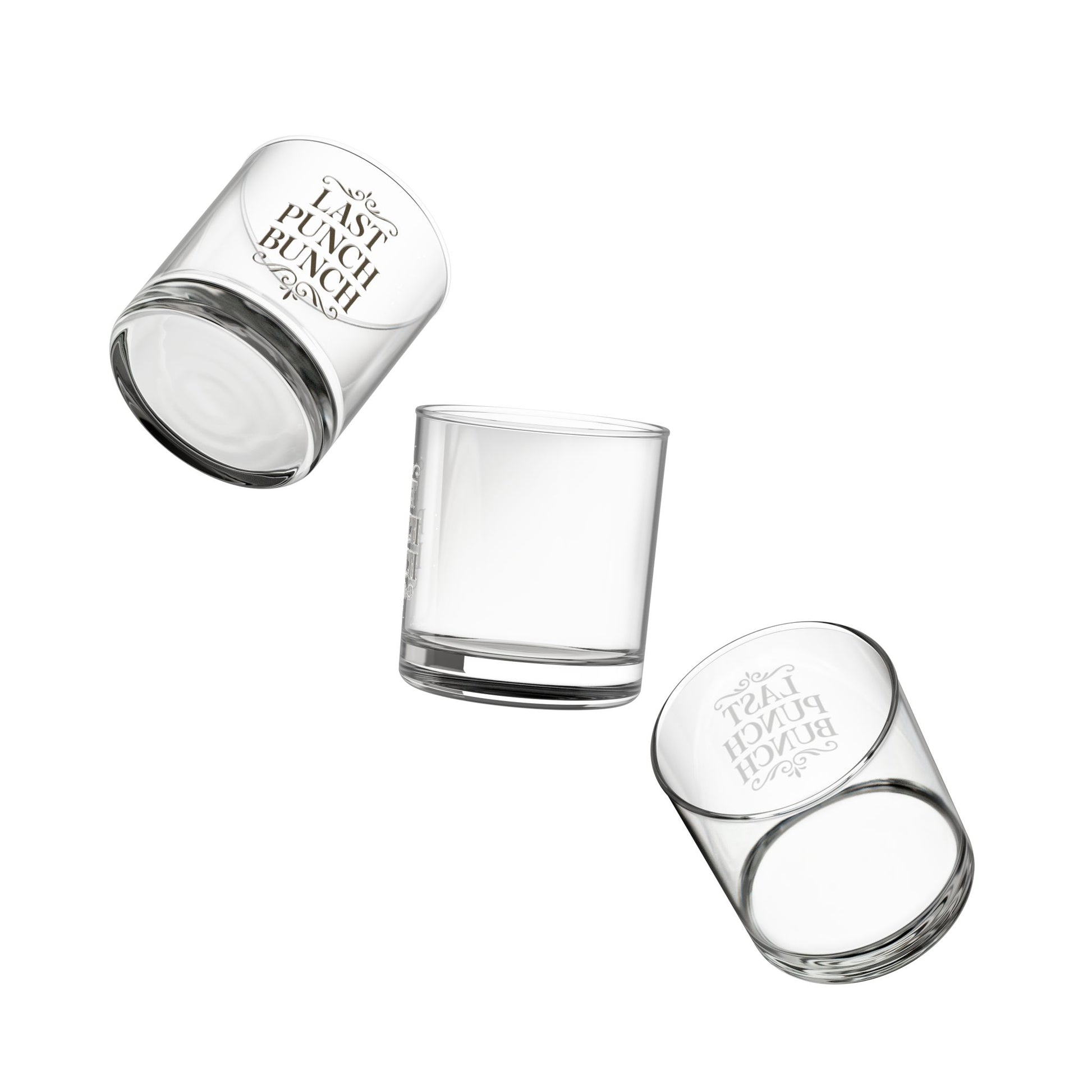 Engraved Rocks Glass - Last Punch Bunch - 10oz Whiskey Tumbler, Retirement Gift Ideas,