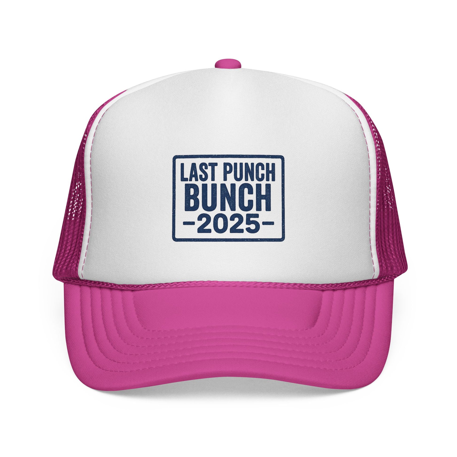 Last Punch Bunch 2025 Trucker Cap - Fun Casual Headwear for Celebrations, Retirement Gifts, Gifts For Postal Workers