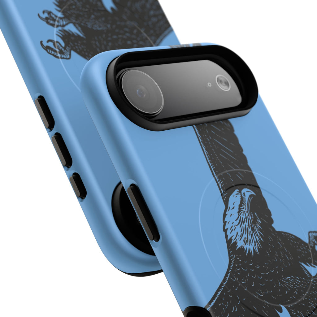 Eagle Flight Tough Magnetic Phone Case — Protective Magnetic Snap Cover with Soaring Eagle Design