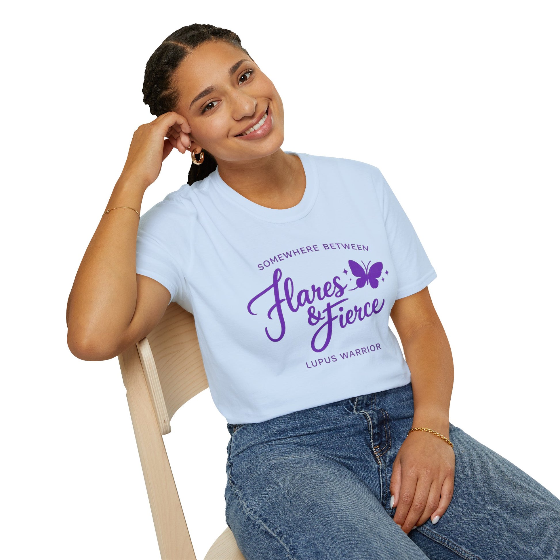 Somewhere Between Flares & Fierce Lupus Warrior T-Shirt