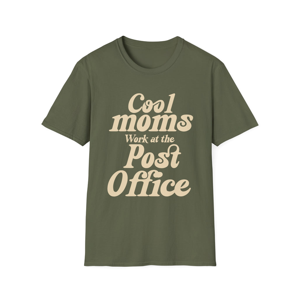 Cool Moms Work at the Post Office T-Shirt – Funny Mail Carrier Shirt, Postal Worker Gift, Delivery Driver Tee, Cute Mom Graphic Shirt