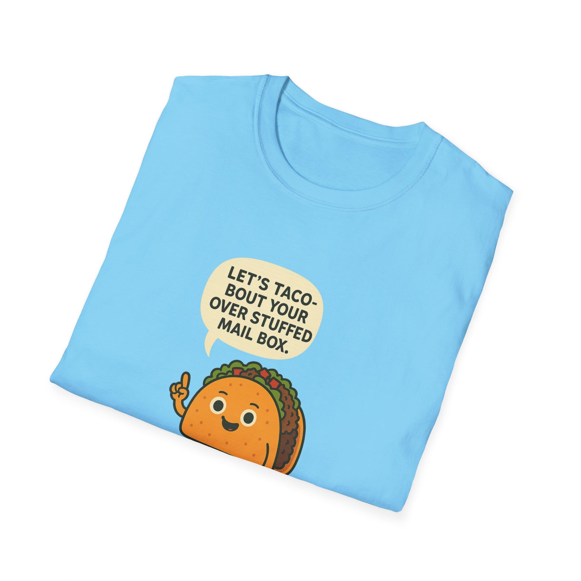 Let's Taco 'Bout It Unisex Softstyle T-Shirt | Fun Foodie Tee for Taco Lovers, Perfect Gift for Birthdays, Taco Tuesday, or Food Events