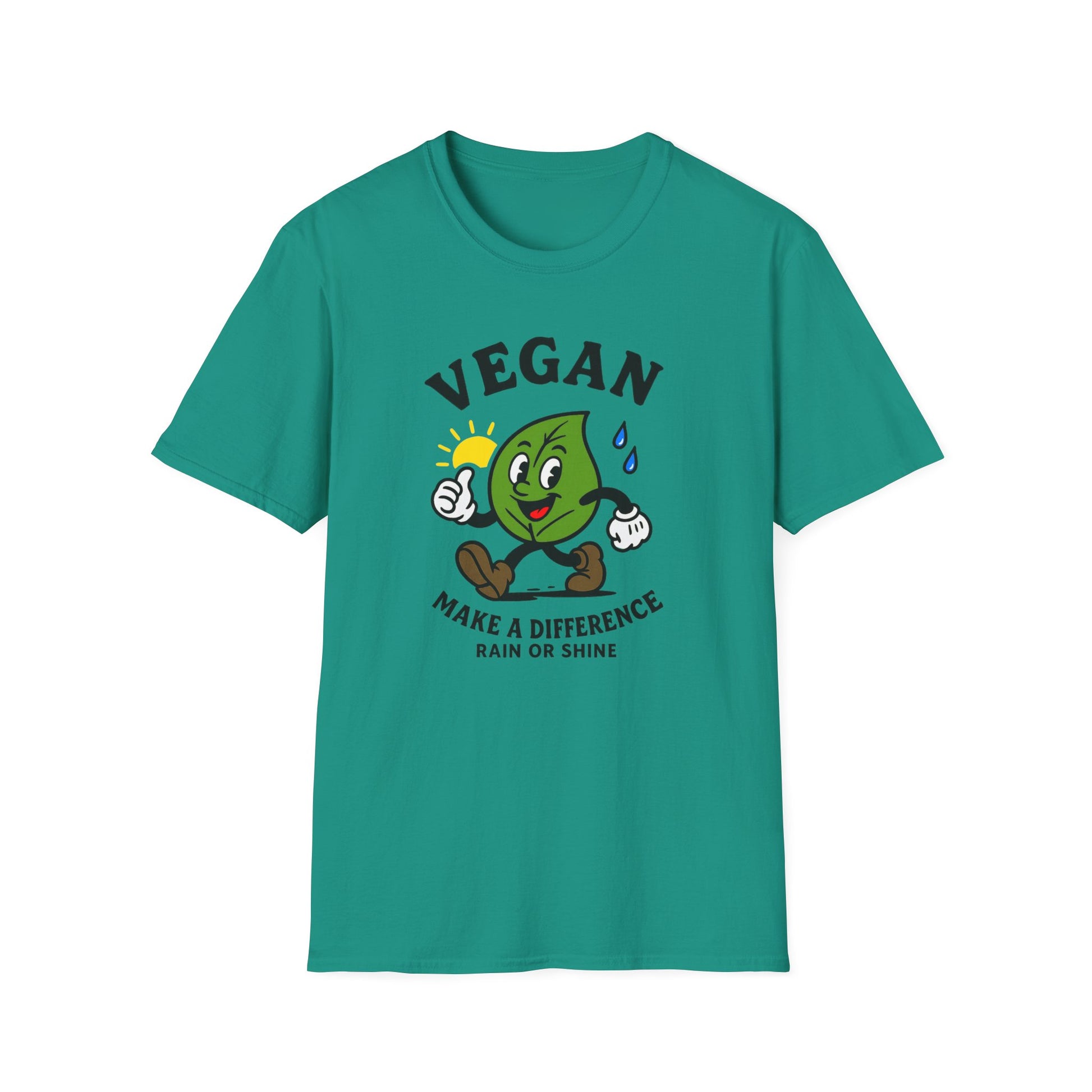 Vegan Awareness T-Shirt, Unisex Softstyle Tee, Eco-Friendly Fashion, Mail Carrier, Cute Vegan Gifts, Plant-Based Lifestyle Apparel, Postal Worker, Perfect for Earth Day