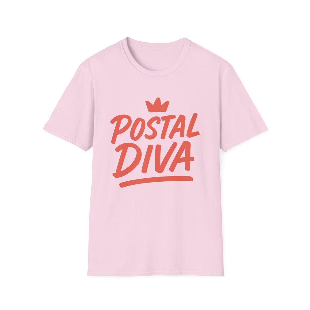 Postal Diva Unisex T-Shirt - Fun Gift for Postal Workers, Casual Wear, Birthday, Holidays, Graphic Tee