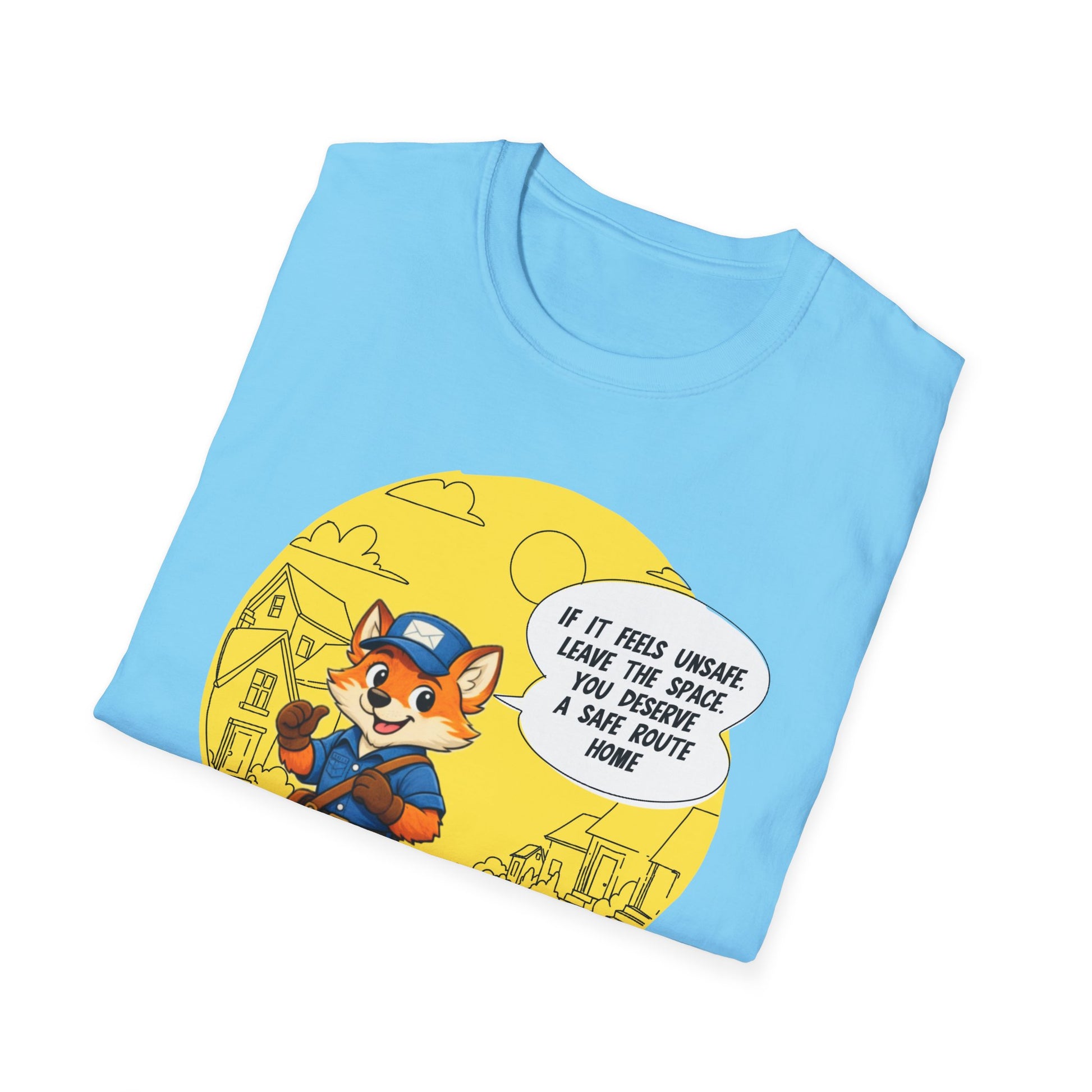 Safe Route Home – Delivery Worker Safety Awareness T-Shirt