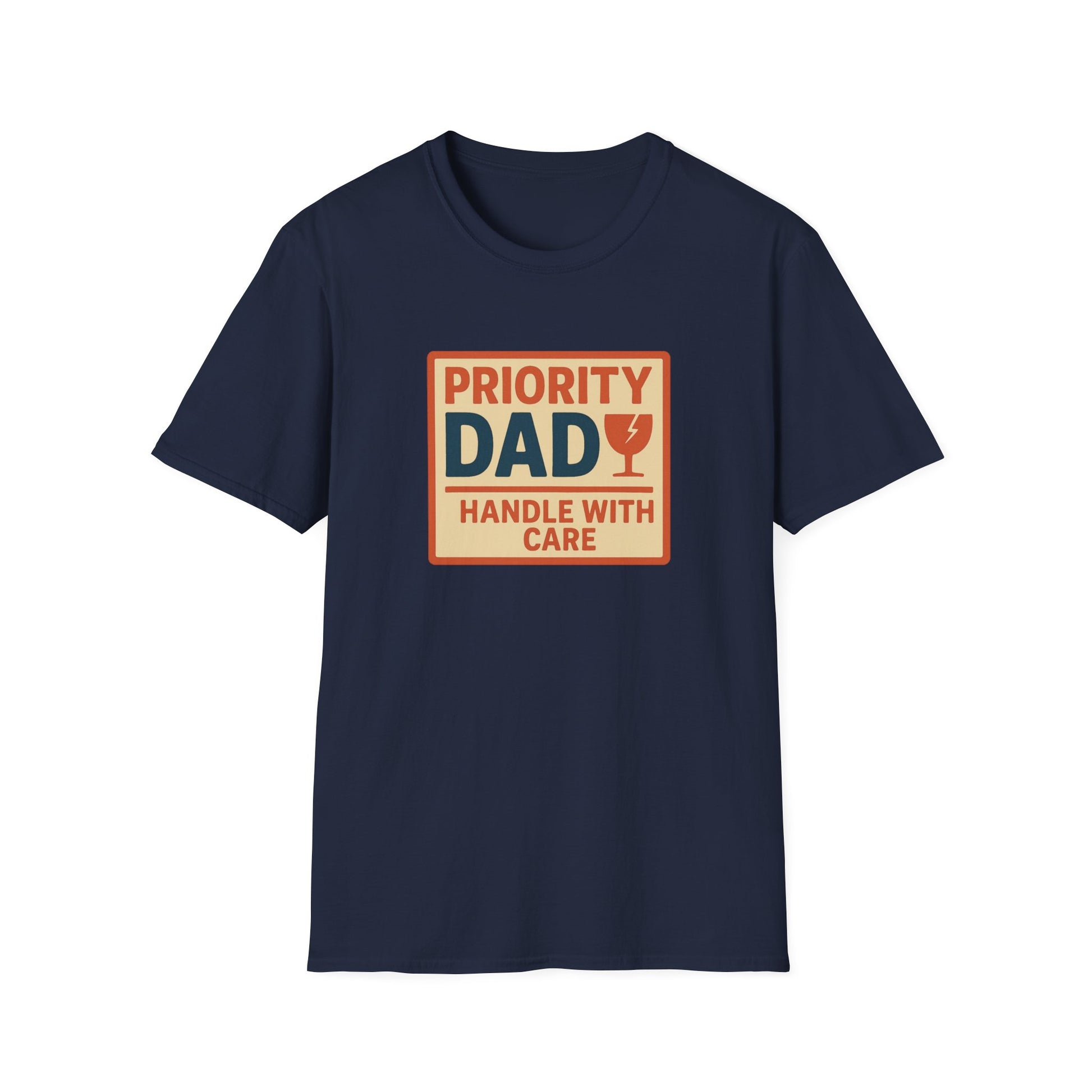 Priority Dad Unisex Softstyle T-Shirt, Father's Day Gift, Funny Dad Tee, Birthday Present for Dad, Casual Family Apparel