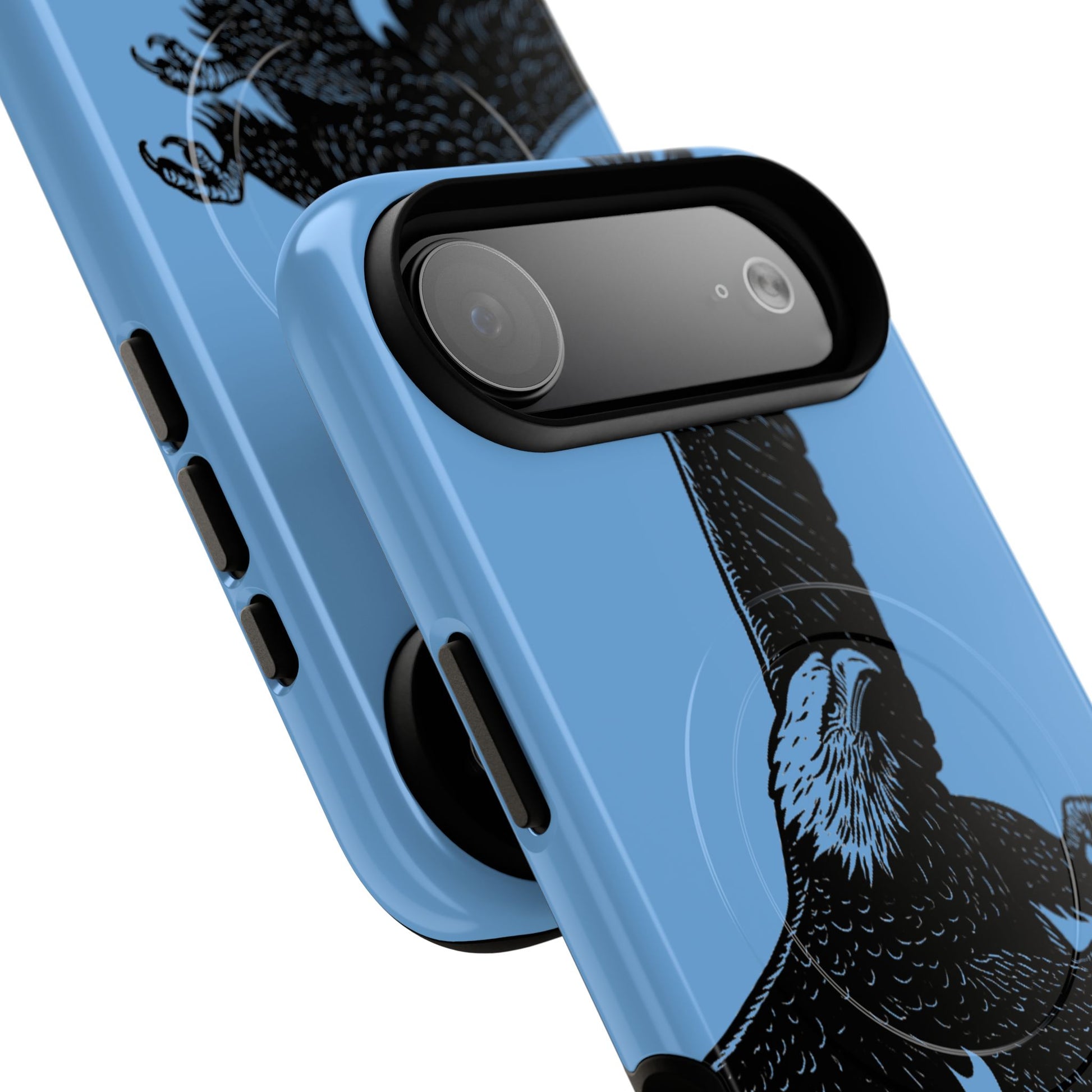 Eagle Flight Tough Magnetic Phone Case — Protective Magnetic Snap Cover with Soaring Eagle Design
