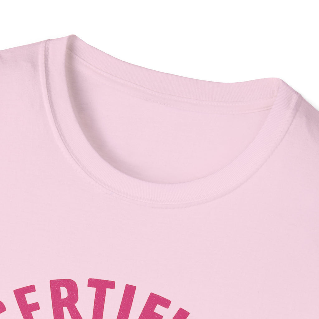 Certified Queen Unisex Softstyle T-Shirt, Gift for Her, Birthday Apparel, Casual Wear, Fun Statement Top, Queen T-Shirt