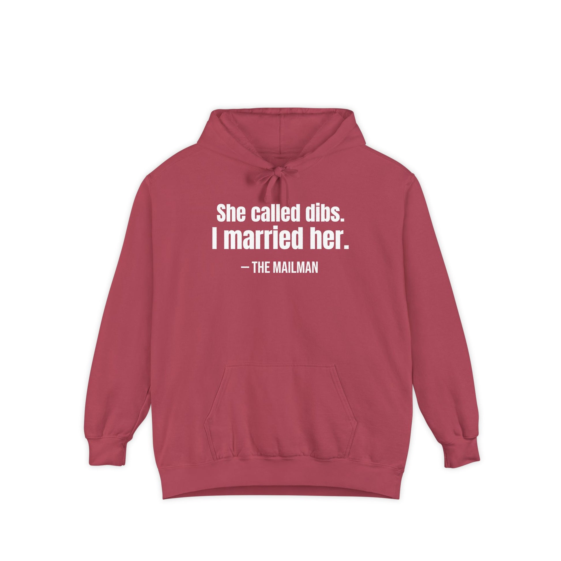 She Called Dibs I Married Her Hoodie – Funny Couple Hoodie, Husband Humor Pullover, Matching Set Gift