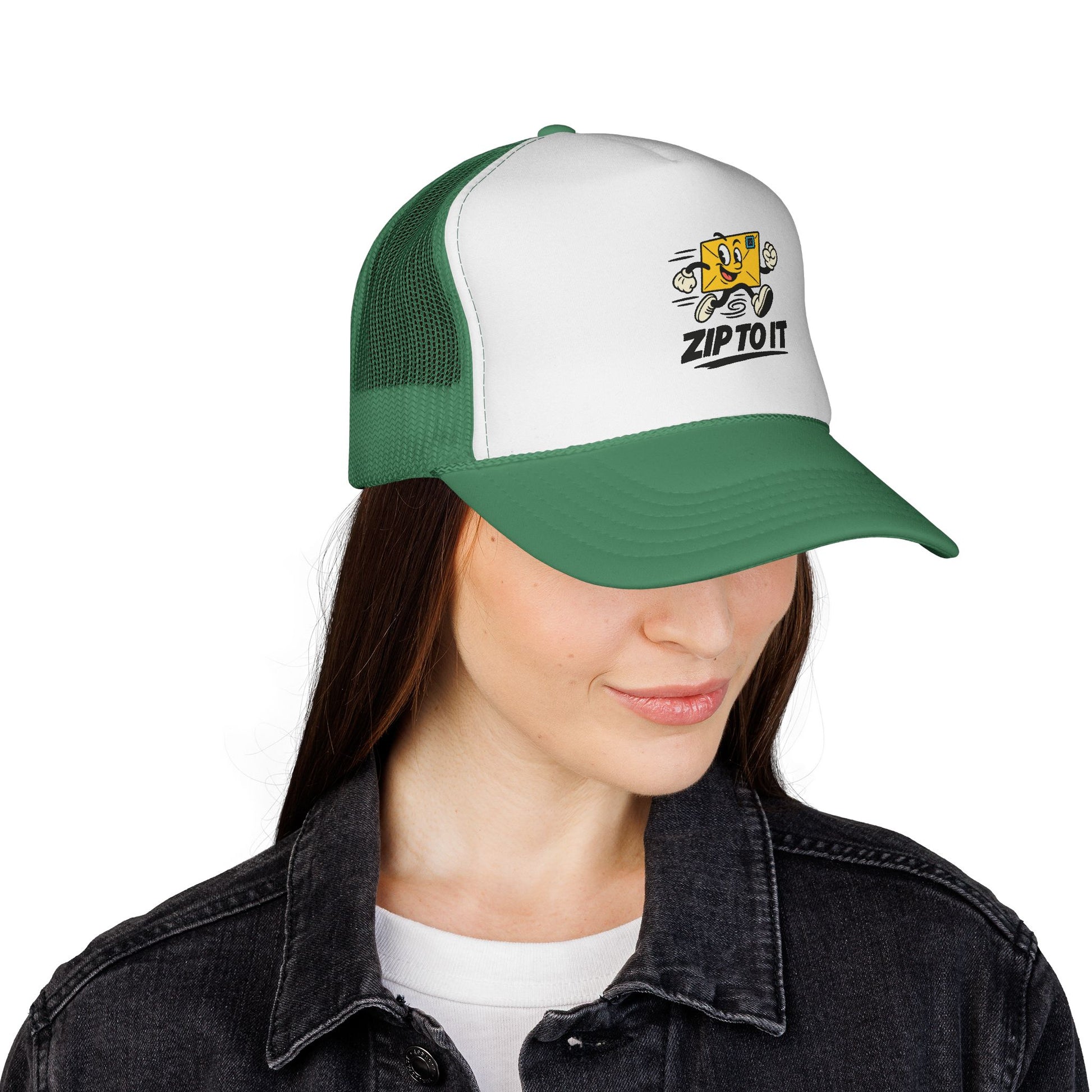 Zip To It Trucker Cap - Fun Outdoor Hat, Unique Gift for Road Trips, Summer Style, Adventure Ready, Casual Look
