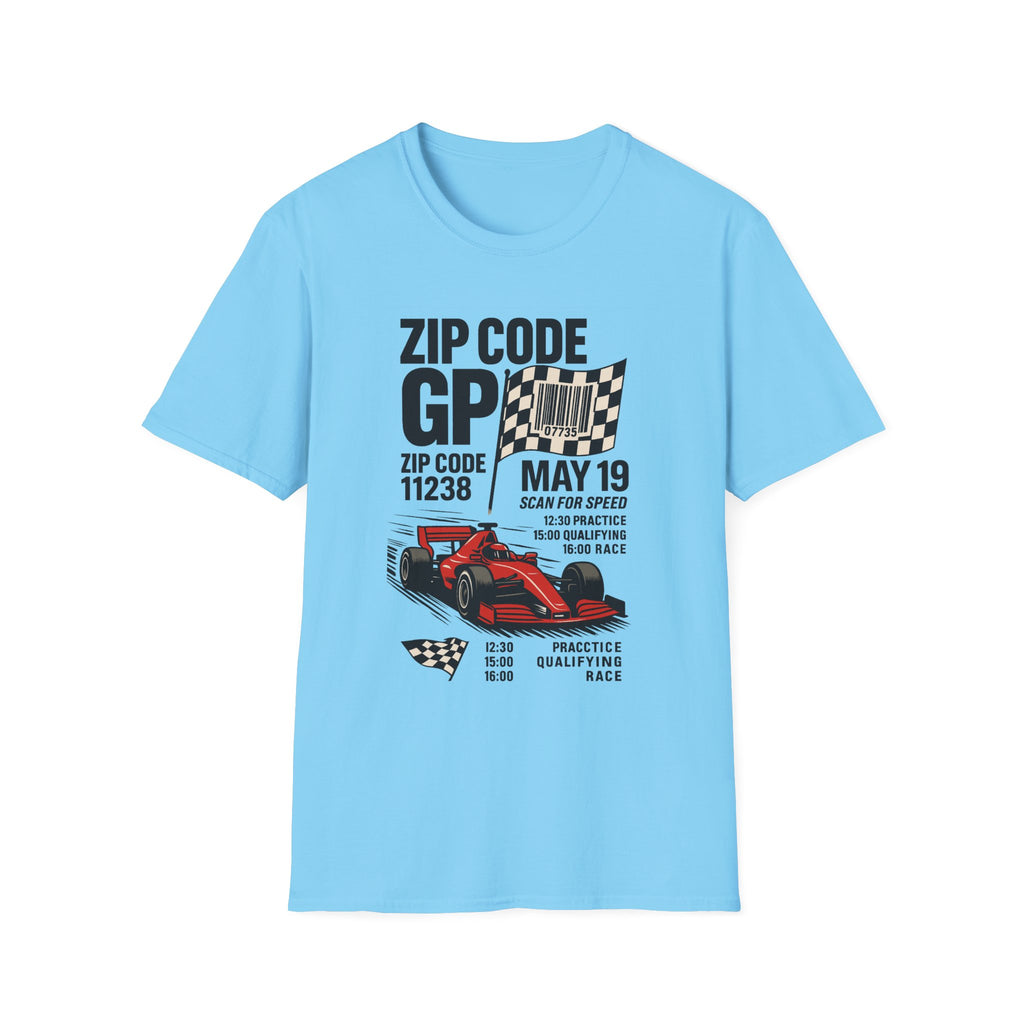 Racing Day Unisex Softstyle T-Shirt, Car Lovers Gift, Motorsports Tee, Race Day Apparel, Personalized Racing Shirt