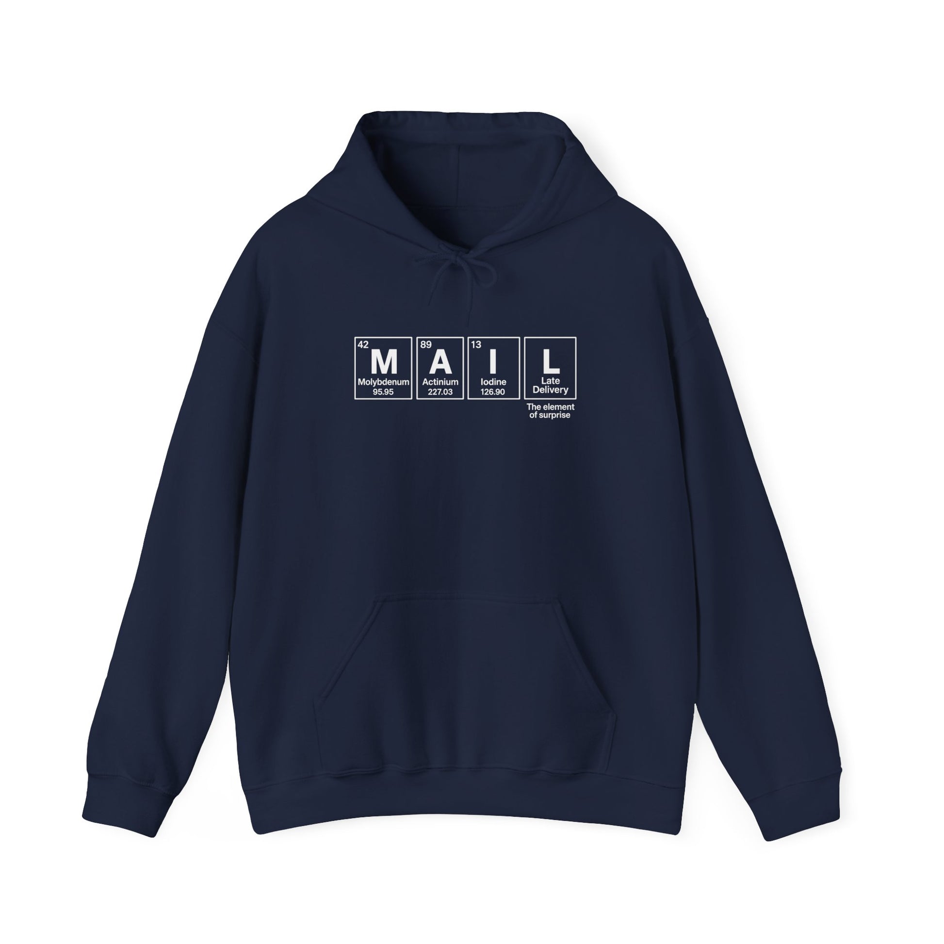 Mail Hoodie, Science Lover Gift, Unisex Sweatshirt, Chemistry Humor, Perfect for Birthdays, Holidays, Cozy Apparel, Postal Hoodies