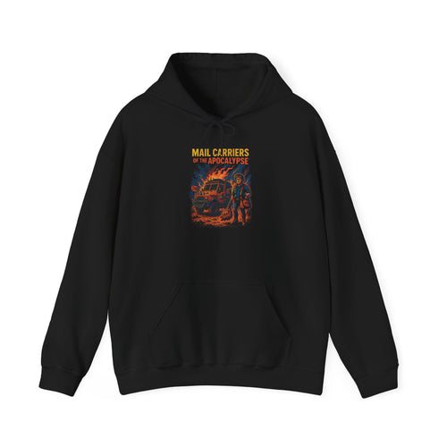 Apocalyptic Art Hoodie, Cozy Unisex Sweatshirt for Halloween, Unique Gift for Movie Lovers, Warm Casual Wear, Graphic Pullover Sweatshirt