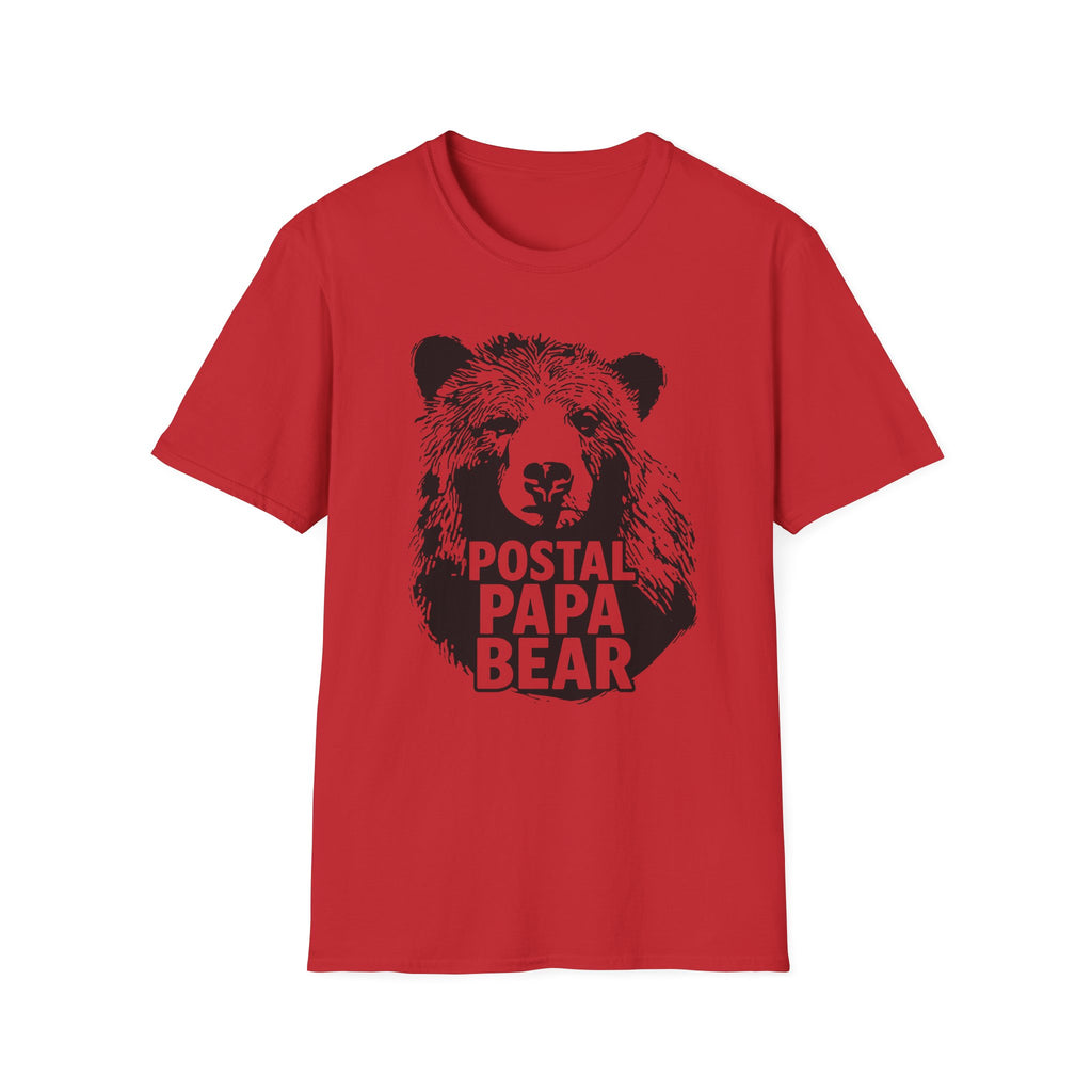 Postal Papa Bear Unisex T-Shirt | Cute Gift for Dads | Family Reunion T-Shirt | Casual Wear | Father's Day Tee | Unique Design