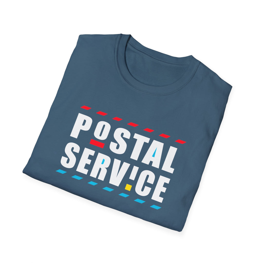 Postal Service Unisex Softstyle T-Shirt, Fun Graphic Tee, Gift for Postal Workers, Unique Casual Wear, Great for Holidays