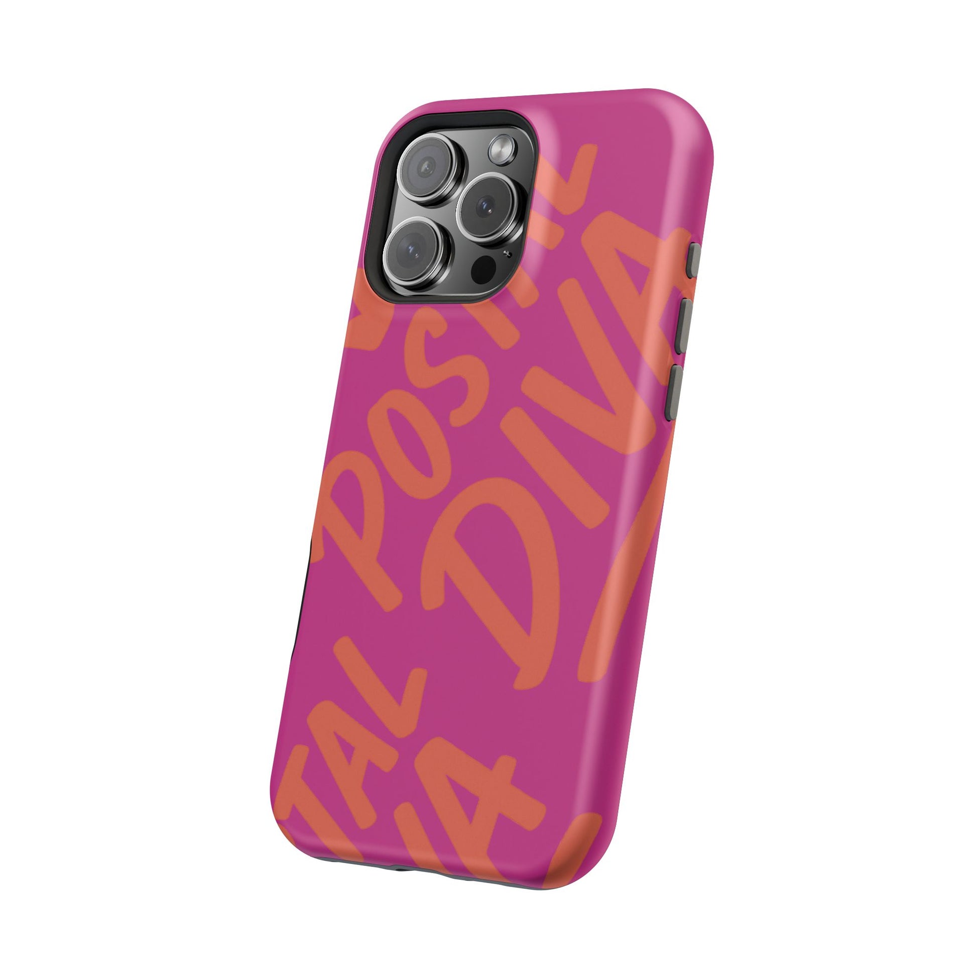 Postal Diva Magnetic Phone Case, Bold Colorful Phone Cover, Phone Case for Postal Divas, Unique Gift for Her, Trendy Smartphone Accessory