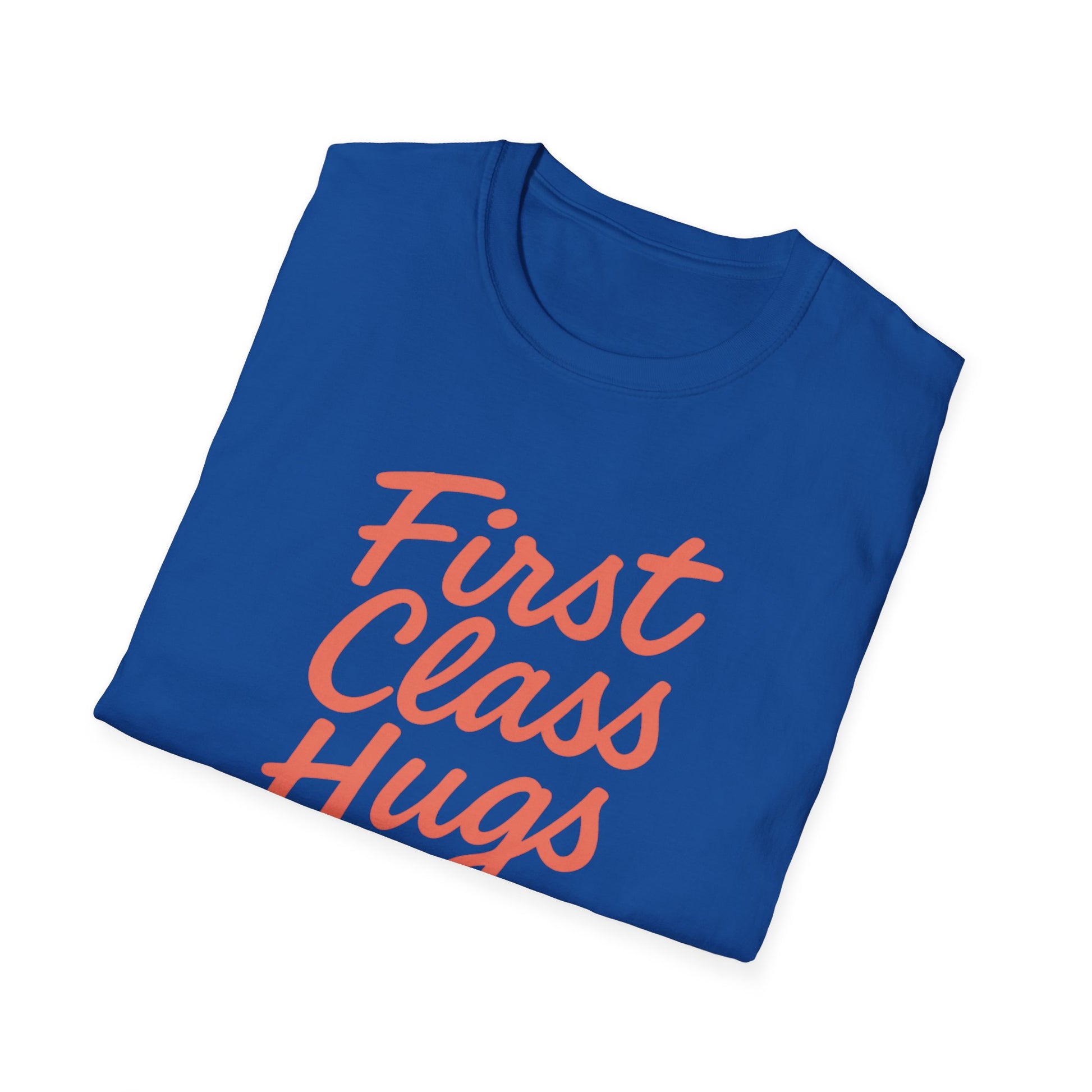 First Class Hugs Unisex Softstyle T-Shirt, Cute Gift for Friends, Cozy Casual Wear, Perfect for Birthdays, Family Gatherings, Everyday [...]