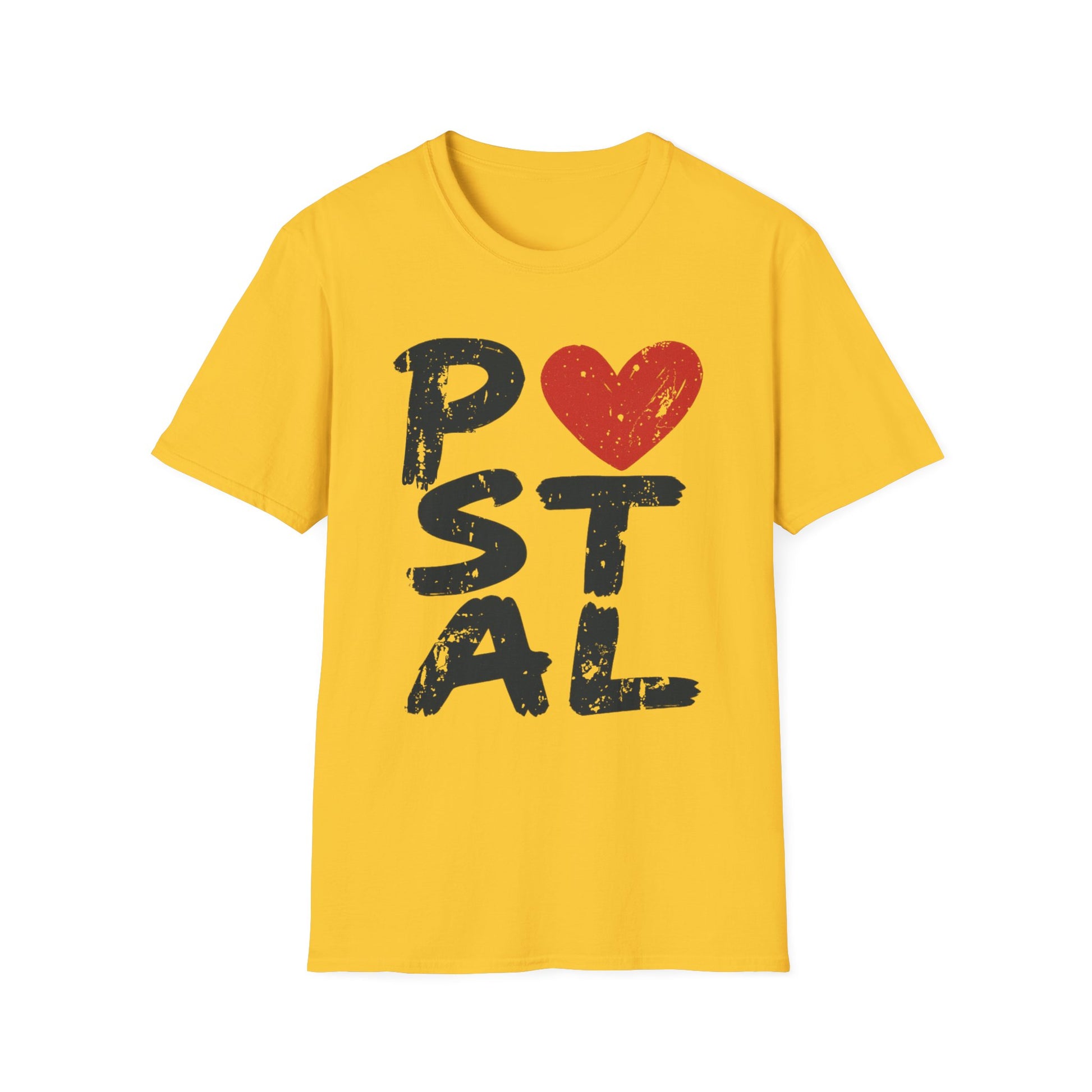 Postal Love T-Shirt - Unisex Softstyle Tee for Postal Workers, Letter Lovers, Proud Mail Carriers, Postal Workers, Gift for Holidays, Casual Wear