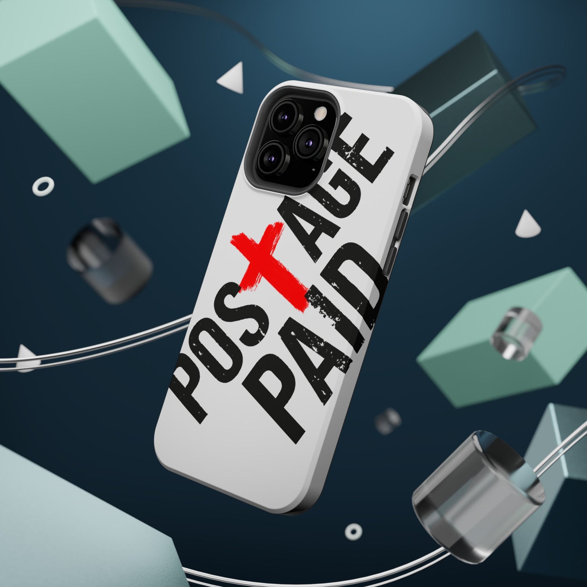 Postage Paid Impact-Resistant Phone Case - 'Postage Paid' Design, Inspiration Phone Case, Gifts For Faith Believers, Gifts For Postal Workers, Inspirational Gifts.
